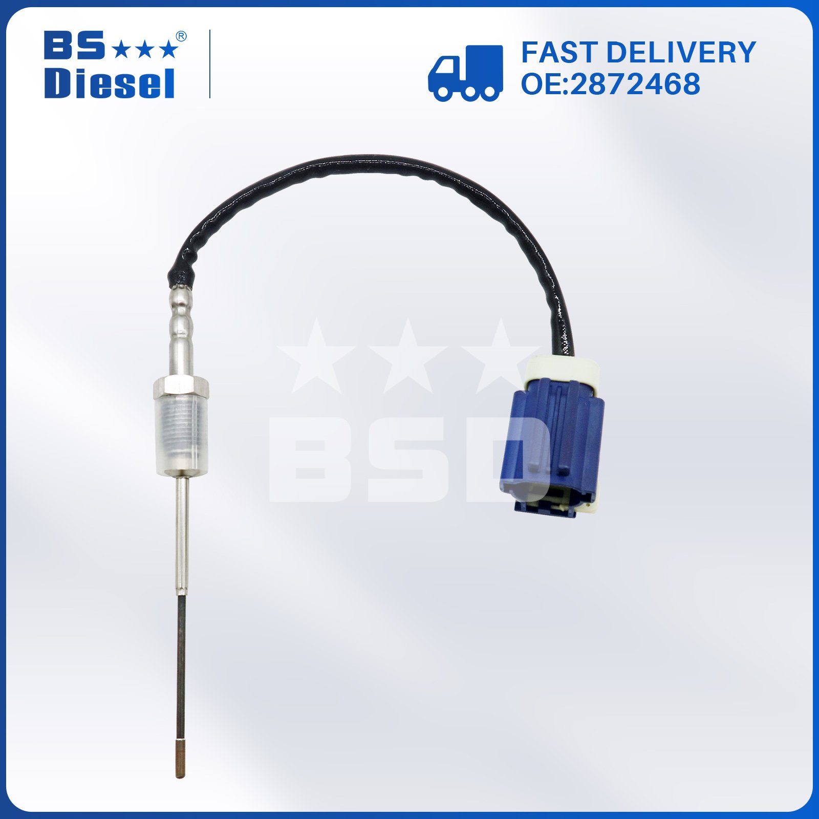 Wholesale Price Car Spare Parts Auto Sensors Exhaust Gas Temperature EGT Sensor 2872468 for Cummins ISX ISM Diesel Engine