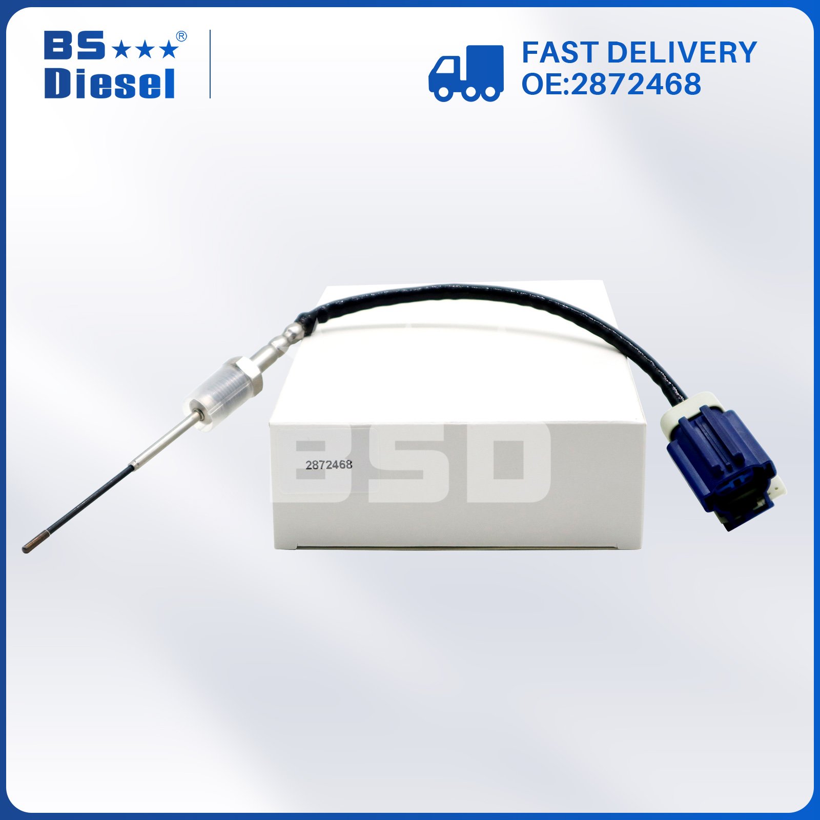 Wholesale Price Car Spare Parts Auto Sensors Exhaust Gas Temperature EGT Sensor 2872468 for Cummins ISX ISM Diesel Engine