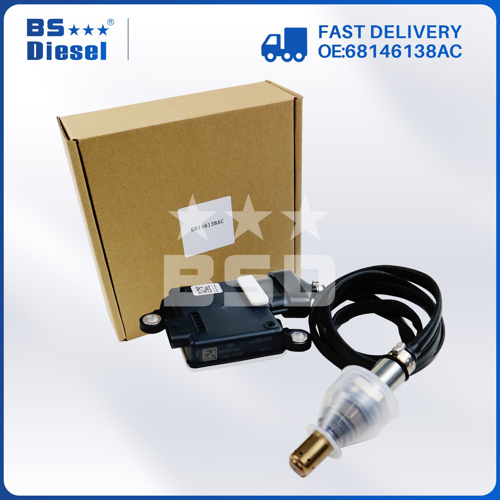 Nitrogen Oxide Sensor 2851052 68249511AA 0281006343 NOX Sensor 68146138AC for GRAND CHEROKEE 14-19 PROMASTER 1500 25003500 14-17