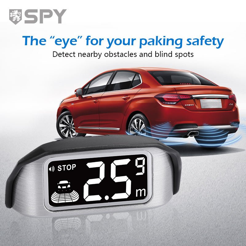 Auto Parking Sensor 8 Sensors Car Front Rear Wireless Led Display Parking Sensor