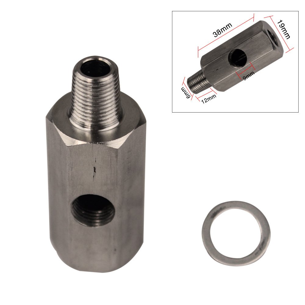 cnc precision milling auto parts oil pressure sensor connector 1/8" NPT stainless steel connector