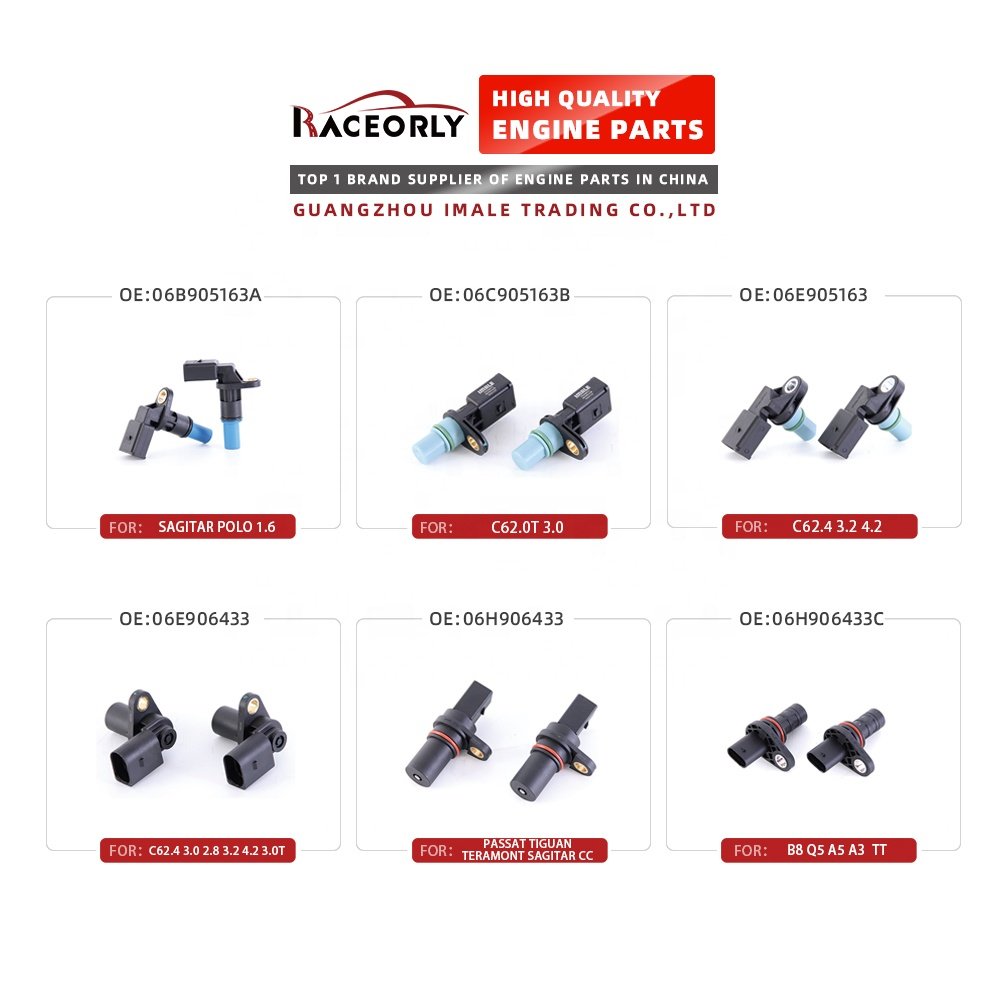 Car for Sale Use Camshaft Position Sensor 07L905163 for Magotan C7 Sagitar Passat Q5 Tiguan CC Q3 Golf A3 A4 A5 C6 A7 A8 R8 TT