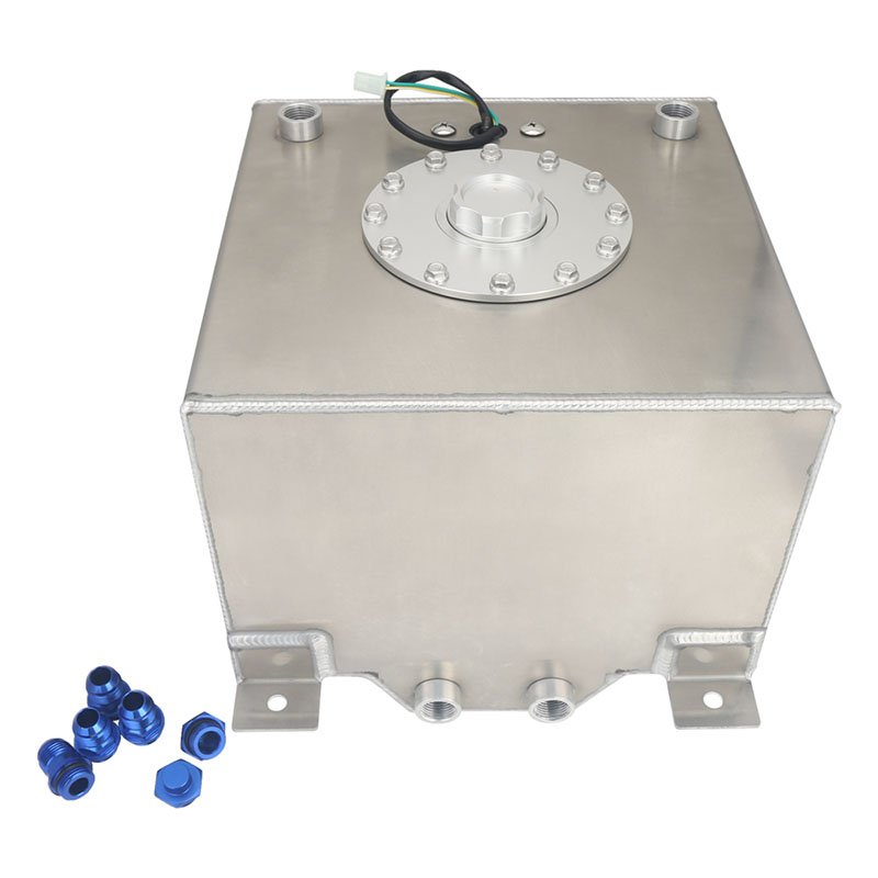 20 L/5 Gallon Racing Fuel Tanks for Cars ,Aluminum Lightweight Fuel Cell Tank with Sensor Cap & Foam
