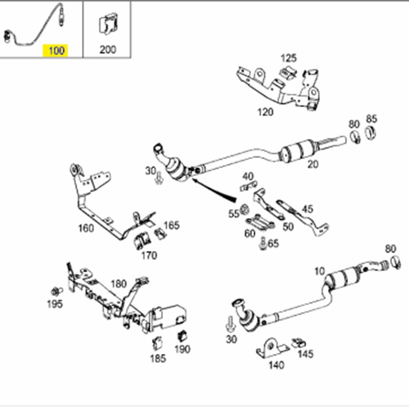 For Mercedes Benz W639 W451 W212 W207 W203 W176 W242 W246 OE 0035427018 Hot Sale Auto Engine Parts Oxygen Sensor