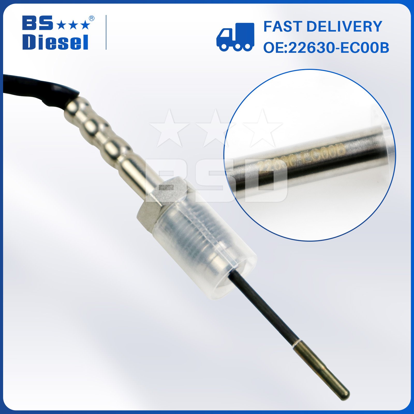 Exhaust Gas Temperature Sensor 22630EC00B EGT Temp Sensor 22630-EC00B for Nissan Cabstar NP300 Navara Pathfinder 2.5 DCi