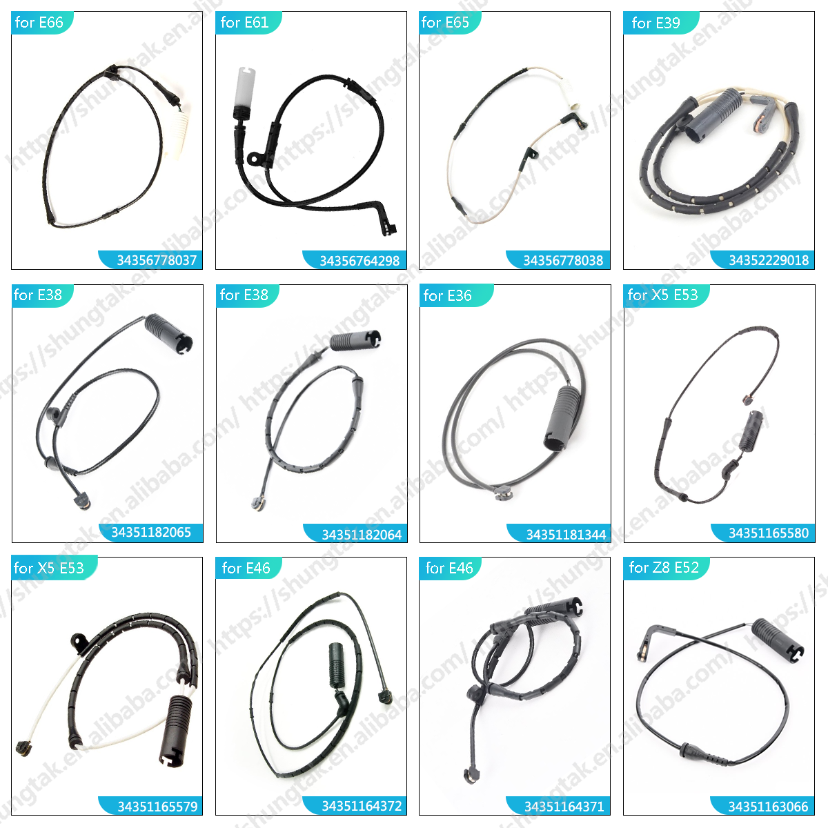ShungTak Car accessories Automobile Chassis Auto Spare Parts Brake Pad Wear Sensor for BMW X5 E53 E70 F15 F85 G05 X4 F26 G02