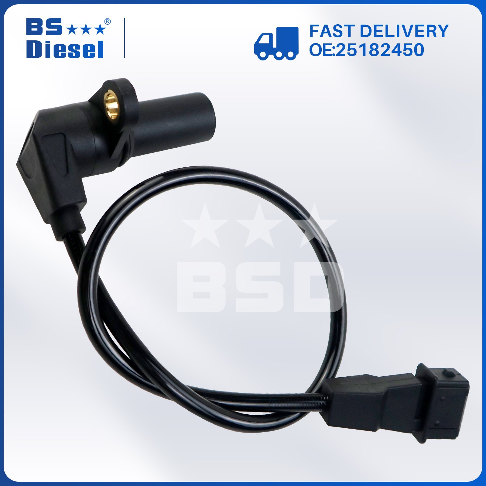 Auto Engine Spare Parts Car Sensors Crankshaft Position Sensor 25182450 for Chevrolet Aveo Pontiac 1.6L Diesel