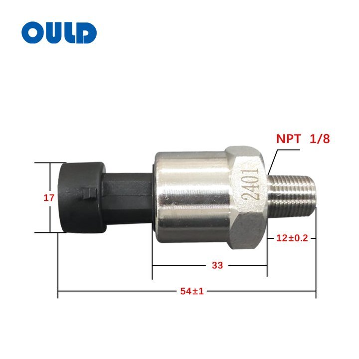 Universal Stainless Steel Oil Fuel Pressure Sensor 1/8 NPT With Connector 150psi Pressure Sensor/pressure Transmitter
