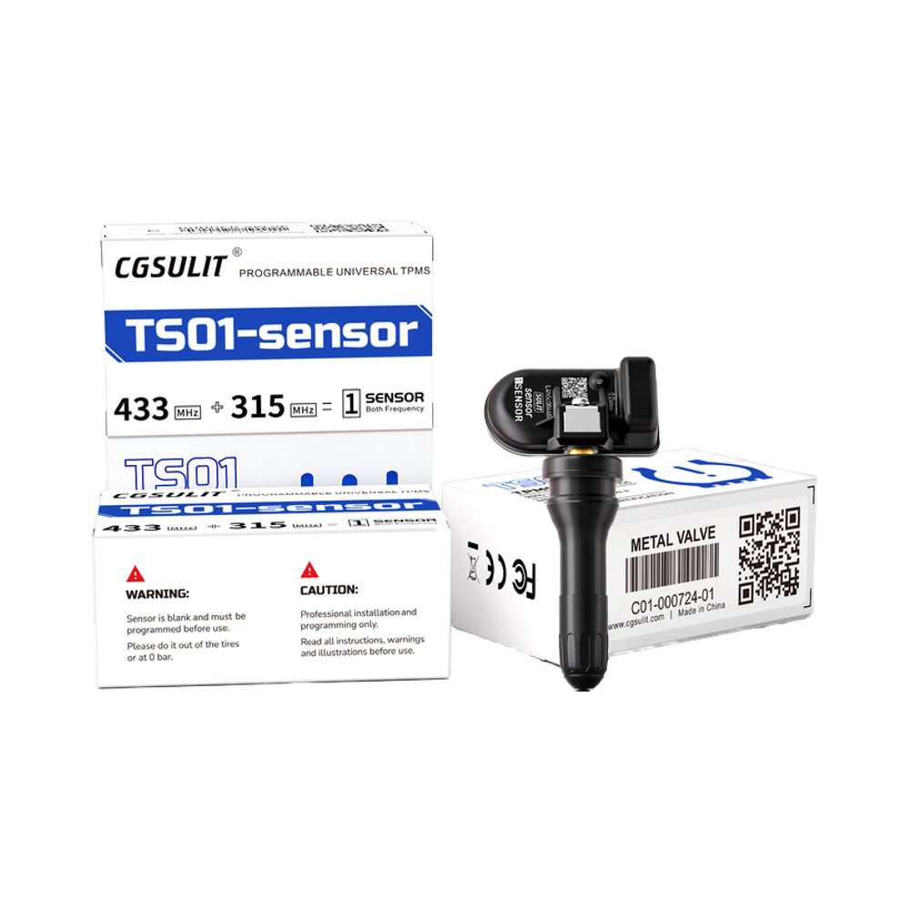 2024 CGSULIT TS01 Tire Pressure Monitoring System Auto Programmable TPMS Sensors