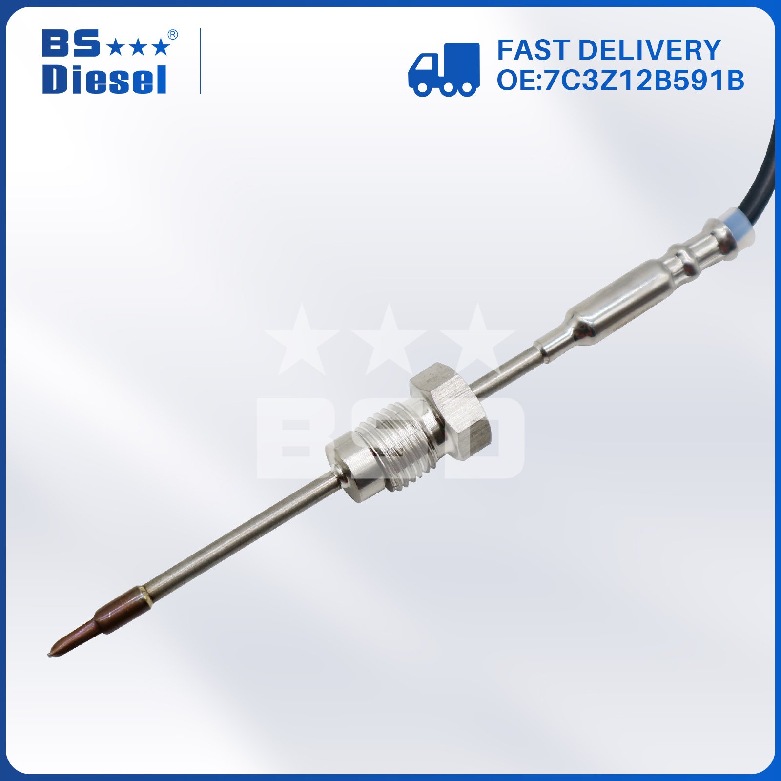 Hot Sale Auto Spare Parts SCR System Exhaust Gas Temperature Sensor 7C3Z12B591B EGT Sensor for FORD
