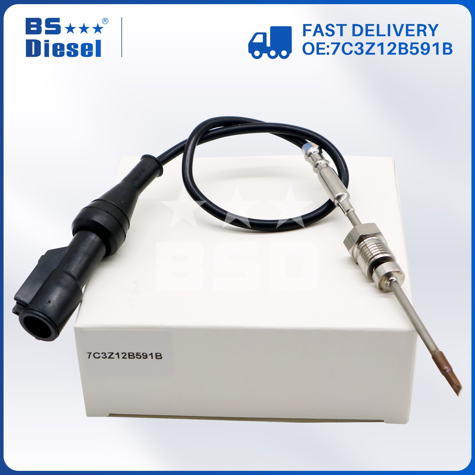 Hot Sale Auto Spare Parts SCR System Exhaust Gas Temperature Sensor 7C3Z12B591B EGT Sensor for FORD
