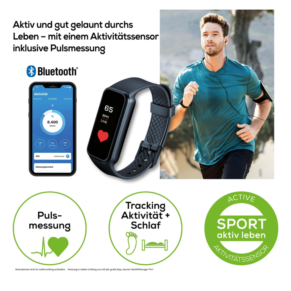 Beurer AS 99 Pulse Activity Sensor with Bluetooth Pack (1 Piece)