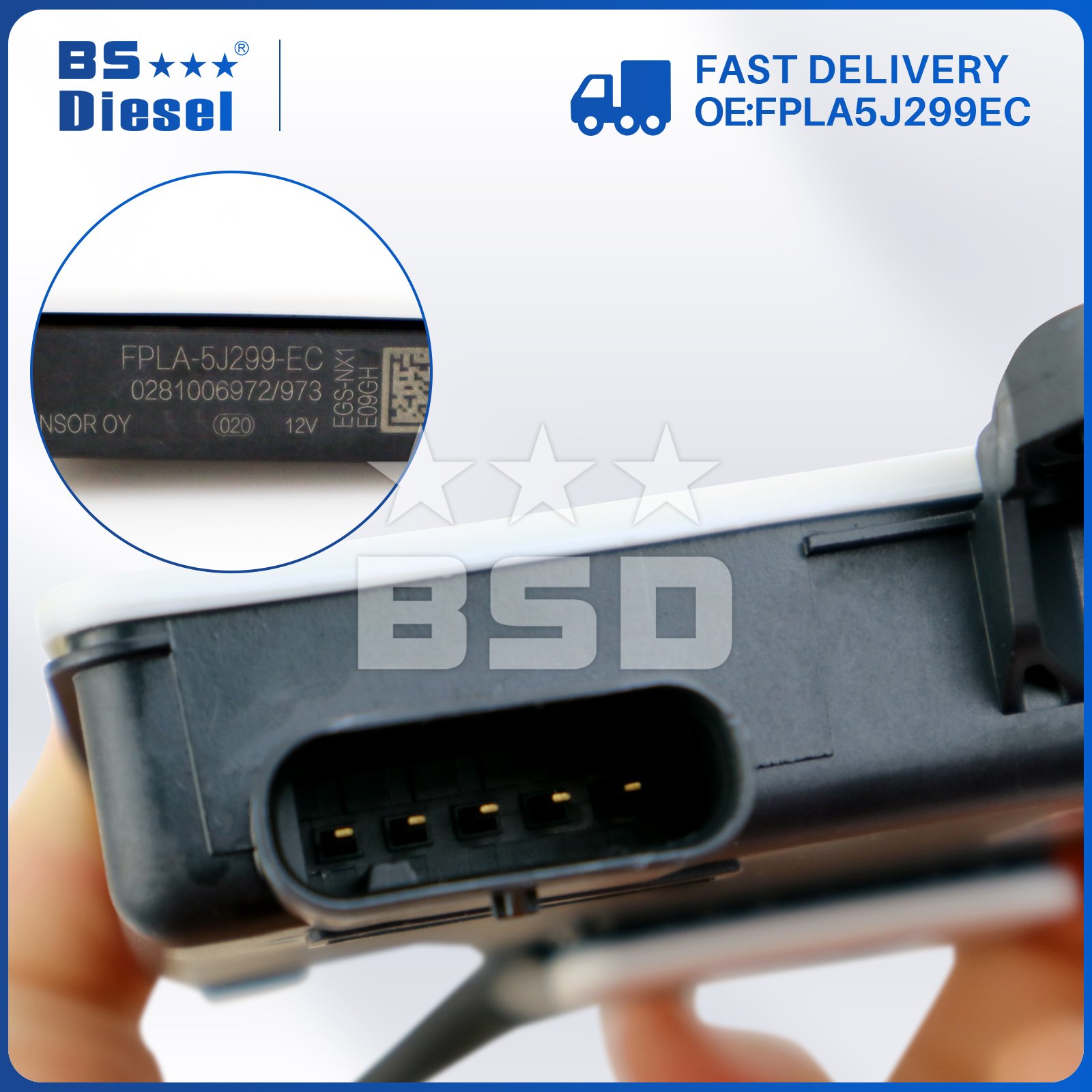 Nox Sensor 0281006972 0281006973 Nitrogen Oxygen Sensor FPLA5J299EC Fits for LandRover Sport Discovery 3.0L Diesel Ja-guare XE