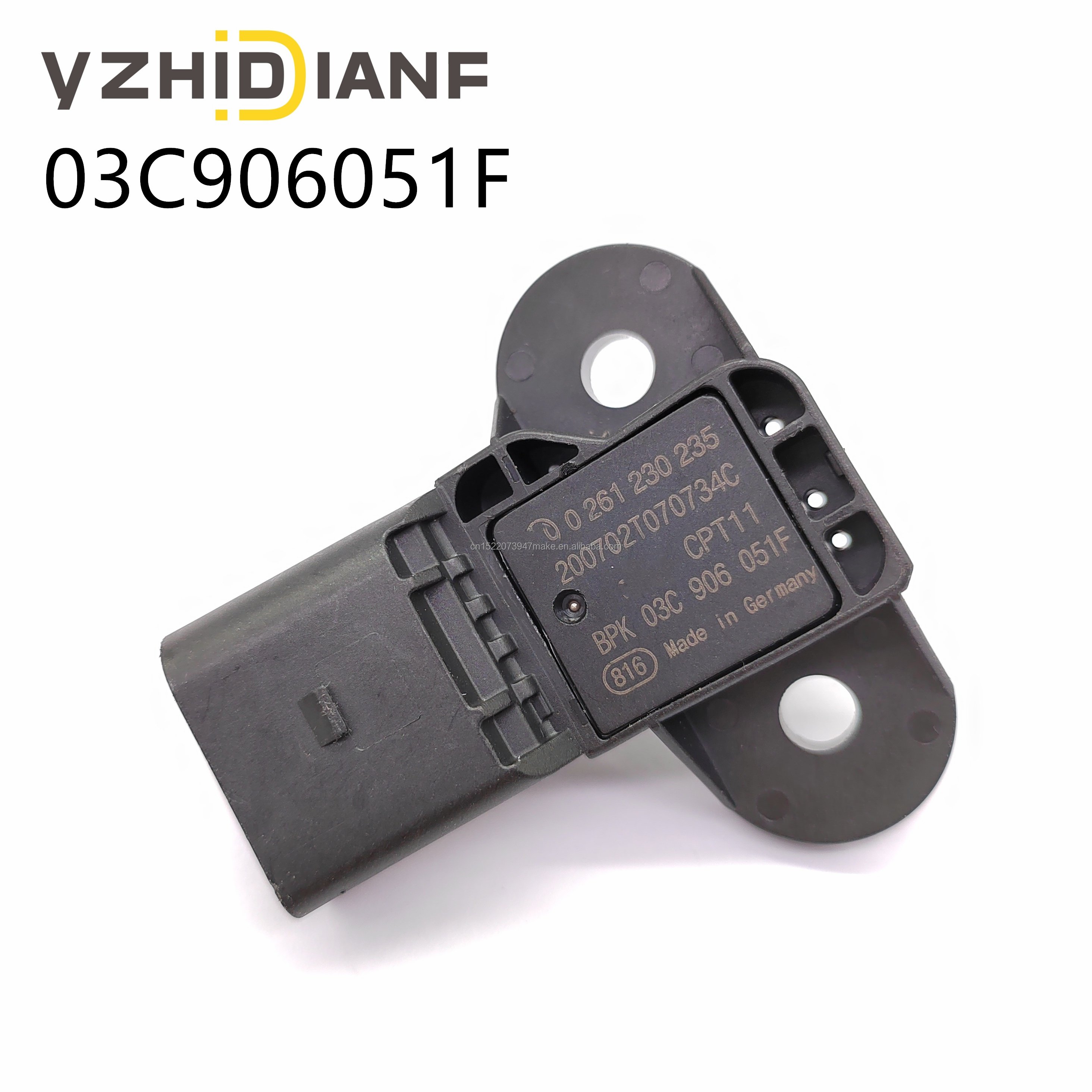 Custom Logo Manifold Absolute Pressure Sensor MAP 0261230095 03C906051 for VW Jetta Golf Beetle Passat Tiguan Audi A3 A4 A6 A8