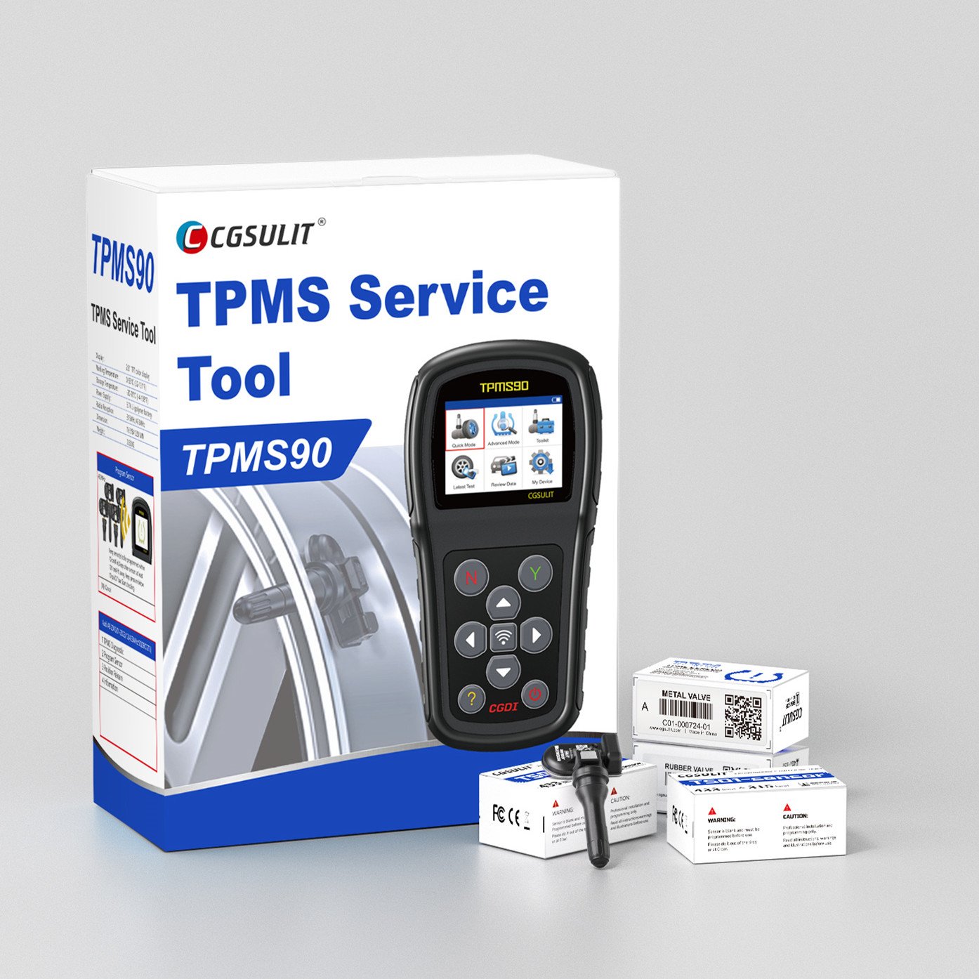 Universal TPMS sensor 2 in 1 315&433MHZ universal car TPMS Sensors programmable tire pressure gauge sensor tpms