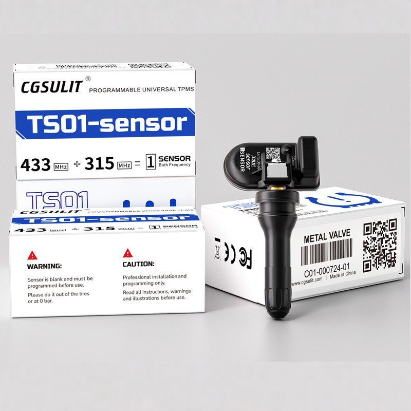 Universal TPMS sensor 2 in 1 315&433MHZ universal car TPMS Sensors programmable tire pressure gauge sensor tpms