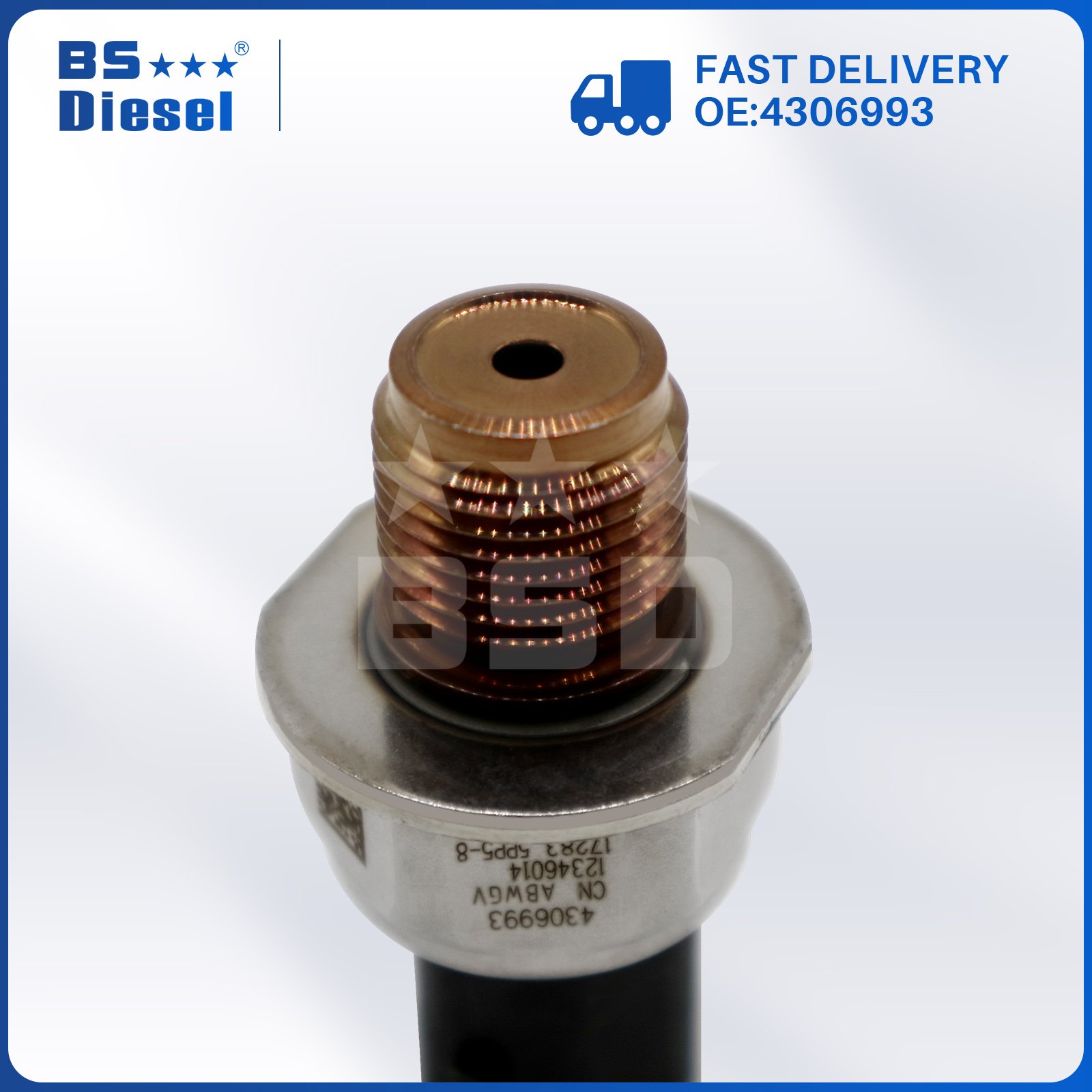 Aftermarket Autoparts Fuel Rail Pressure Sensor 5PP5-8 4306993 for Dodge Ram Cummins 6.7L Engine Parts