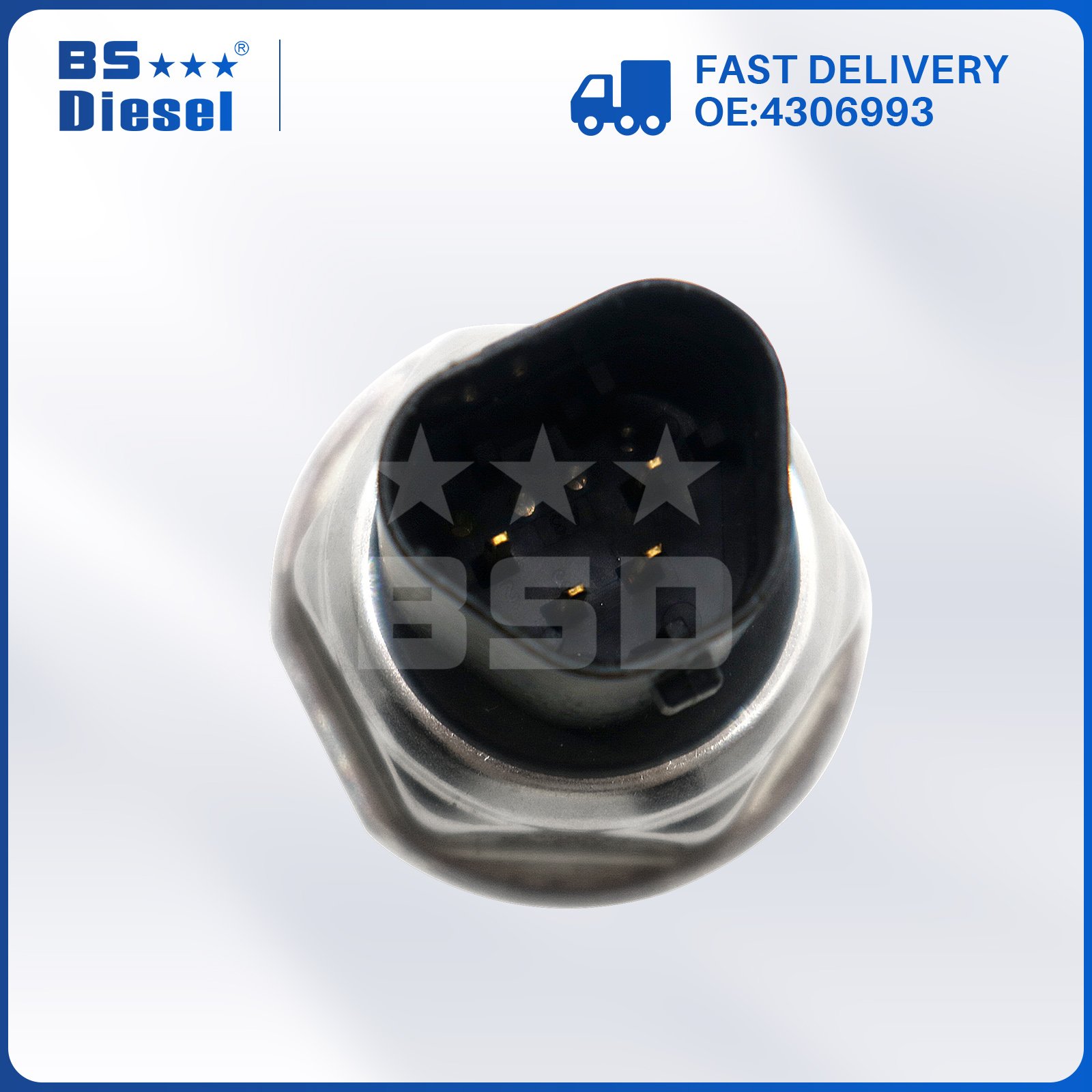 Aftermarket Autoparts Fuel Rail Pressure Sensor 5PP5-8 4306993 for Dodge Ram Cummins 6.7L Engine Parts