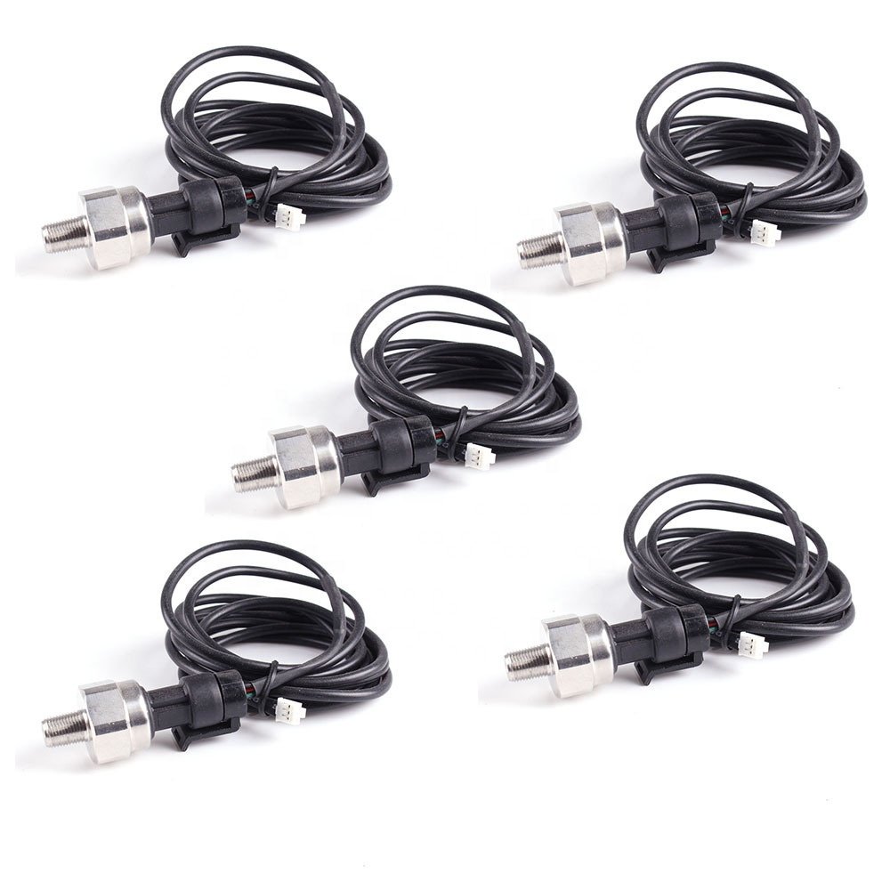 Universal 2 inch LED five-display 7 colorful 12V digital car pressure gauge pneumatic shock absorber 52MM with 5 sensors