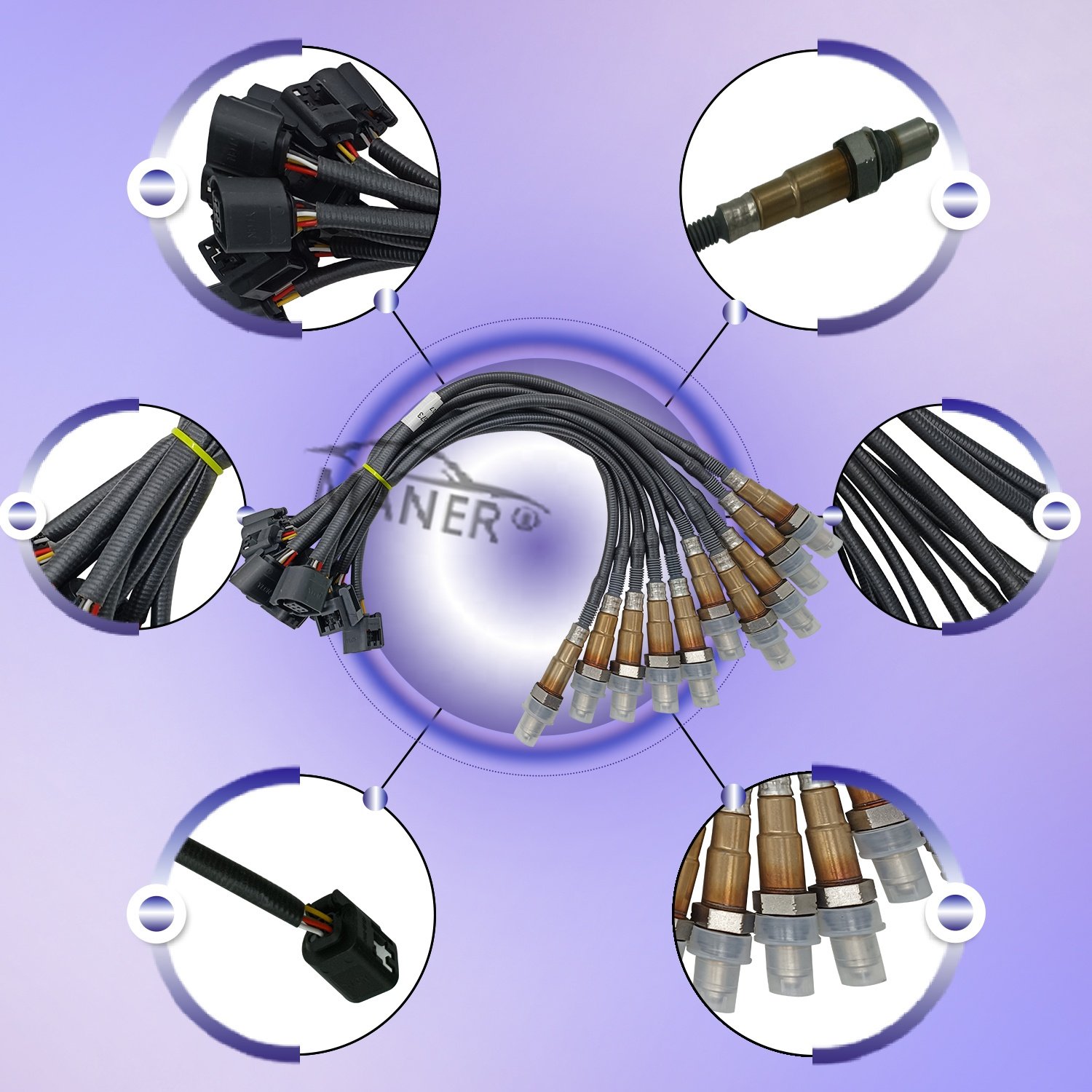 MANER 11787576673 Auto Chassis Parts Electricity Sensor Oxygen Sensor for BMW 550i 650i 750i X5 X6 X3 X5 Z4 N63 B44 a
