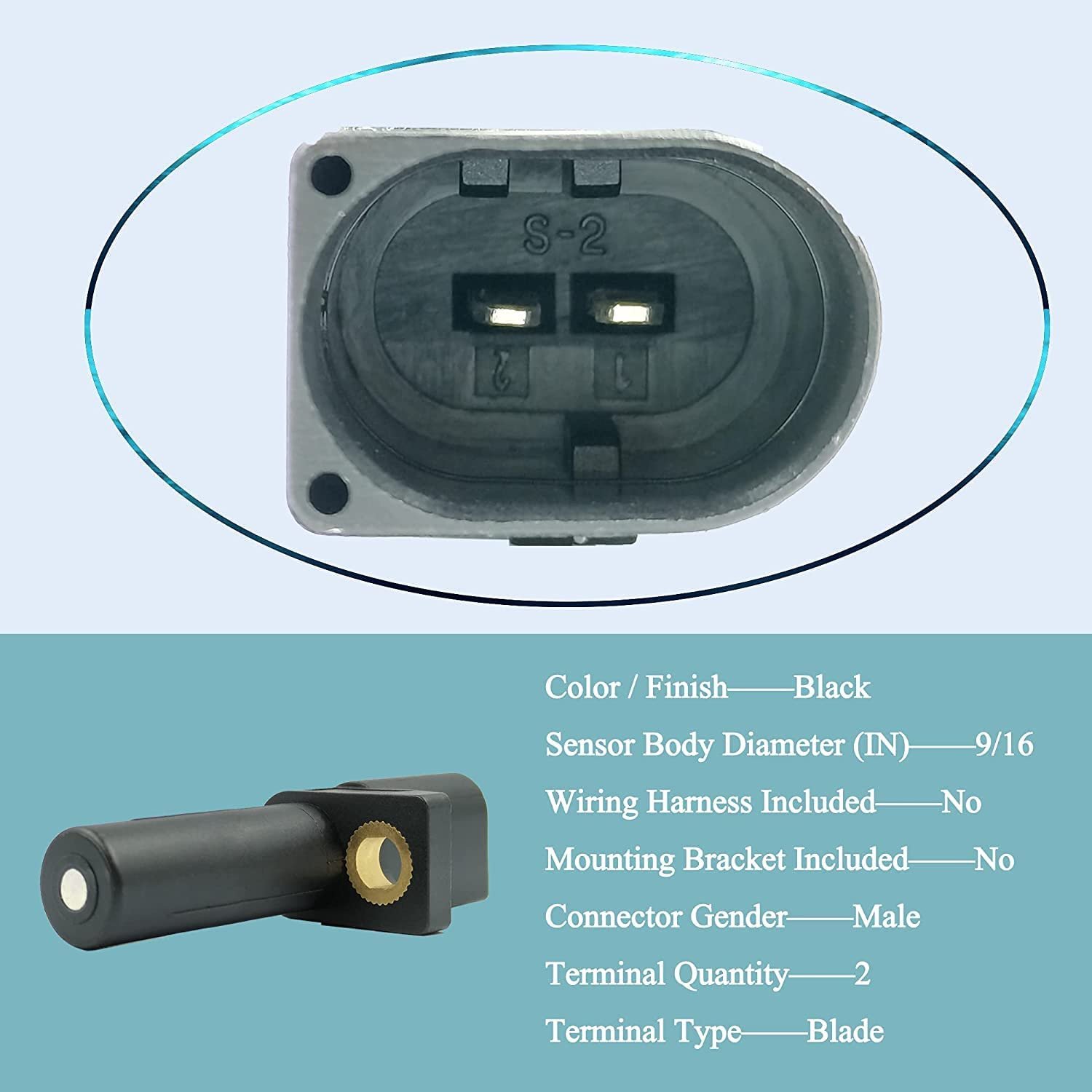 56027868AC Crankshaft Position Sensor - (Crank Sensor) CPS for Crossfire Dodge Sprinter, Maybach Mercedes C CL CLK CLS E
