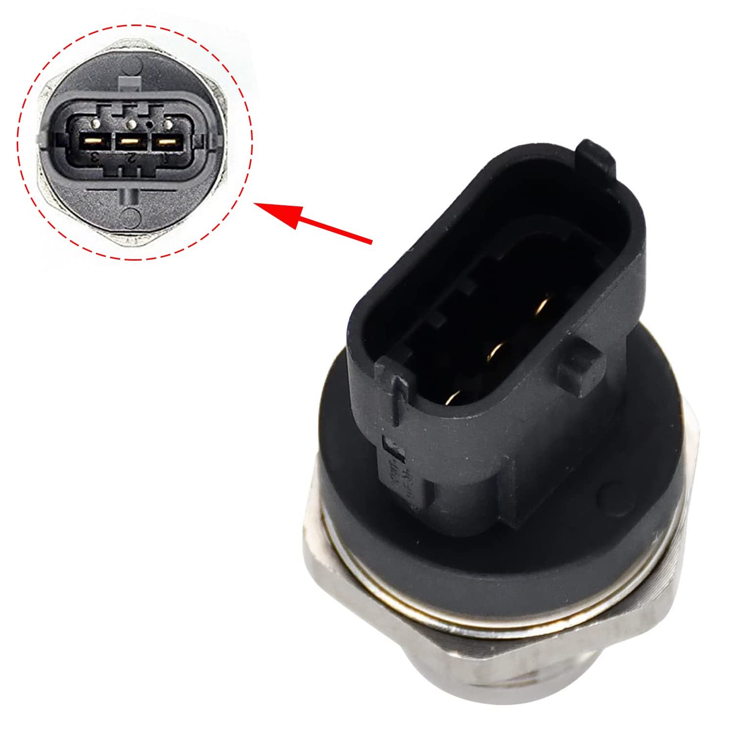 Factory Auto Spare Parts Car Sensors Fuel Rail Oil Pressure Sensor 0281006086 0281002841 for Mitsubishi ME229553