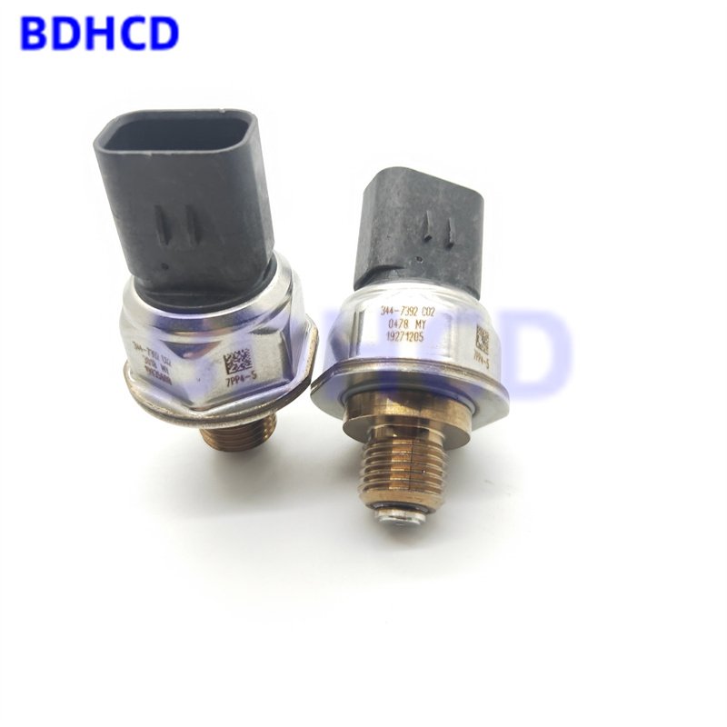 BDHCD Car Spare Parts Rail Pressure Sensor 344-7392 7PP4-5 for Caterpillar Excavator Sensor 312E 320E 320 329E 324EL Engine Part