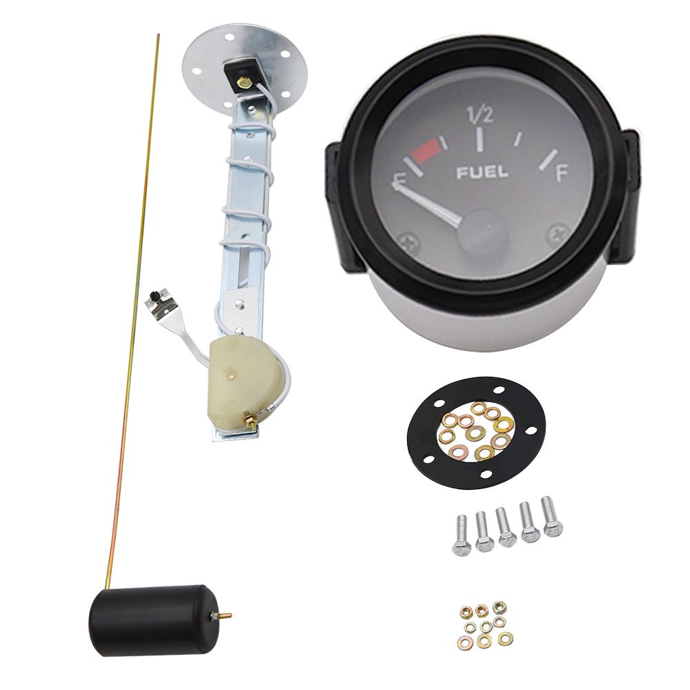 52mm Fuel Level Gauge 0~190 Ohm Oil Tank Level Indicator Fuel Gauge 9~32V for Car Boat Auto Motorcycle Meter From Spain/China