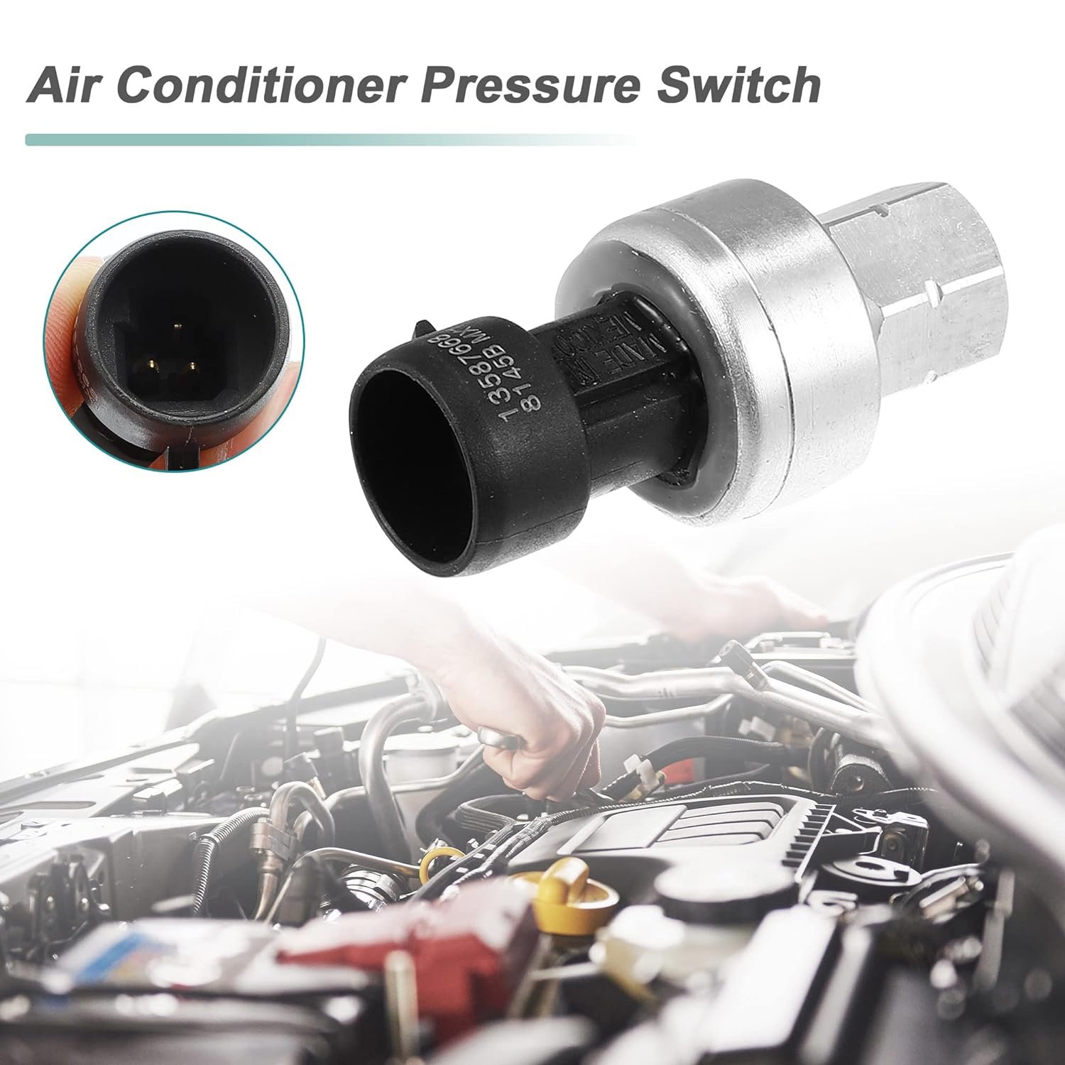 Auto Parts Air conditioning pressure sensor For Cadillac Escalade XT5 XT6 Chevrolet Camaro Equinox Malibu Impala 13587668