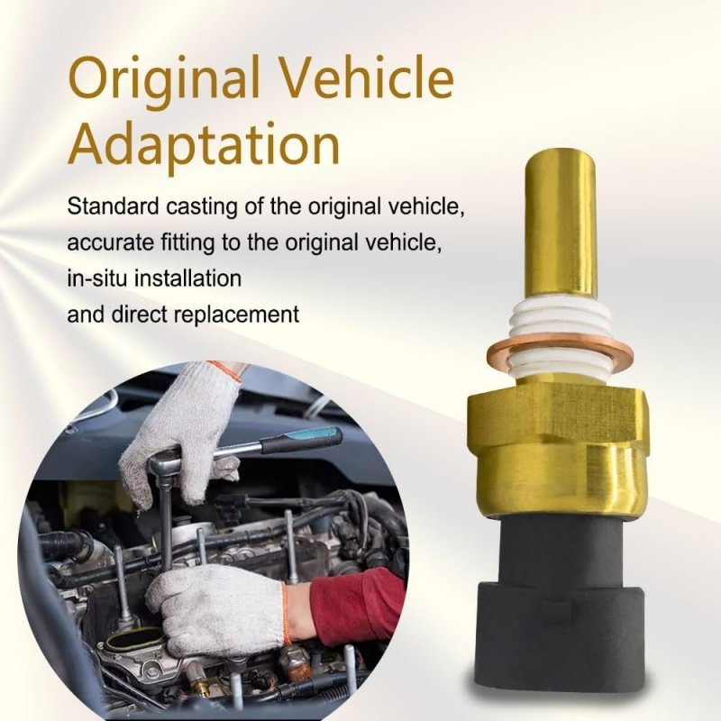 High Quality New 12608814 Coolant Temperature Sensor for Cadillac CTS V-Series Buick Chevrolet Pontiac GMC Isuzu Daewoo Autos