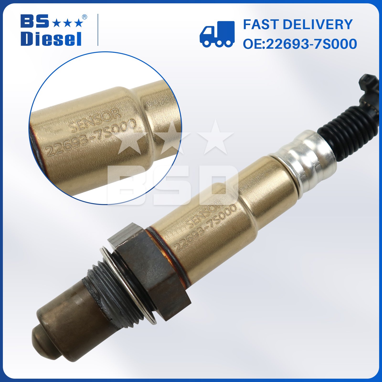 Lambda Sensor 226937S000 O2 Oxygen Sensor 22693-7S000 for 2004-2007 Armada Titan 5.6L 2005-2007 Frontier Pathfinder Xterra 4.0L