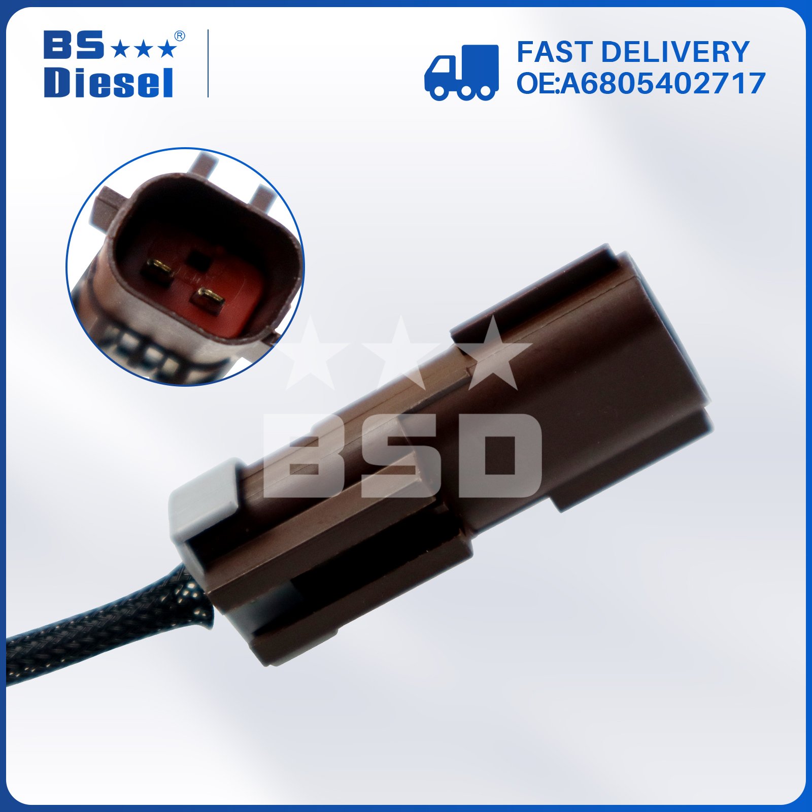 SCR System EGT Exhaust Gas Temperature Sensor A6805402717 for Diesel DD13 DD15 Truck Engine Parts