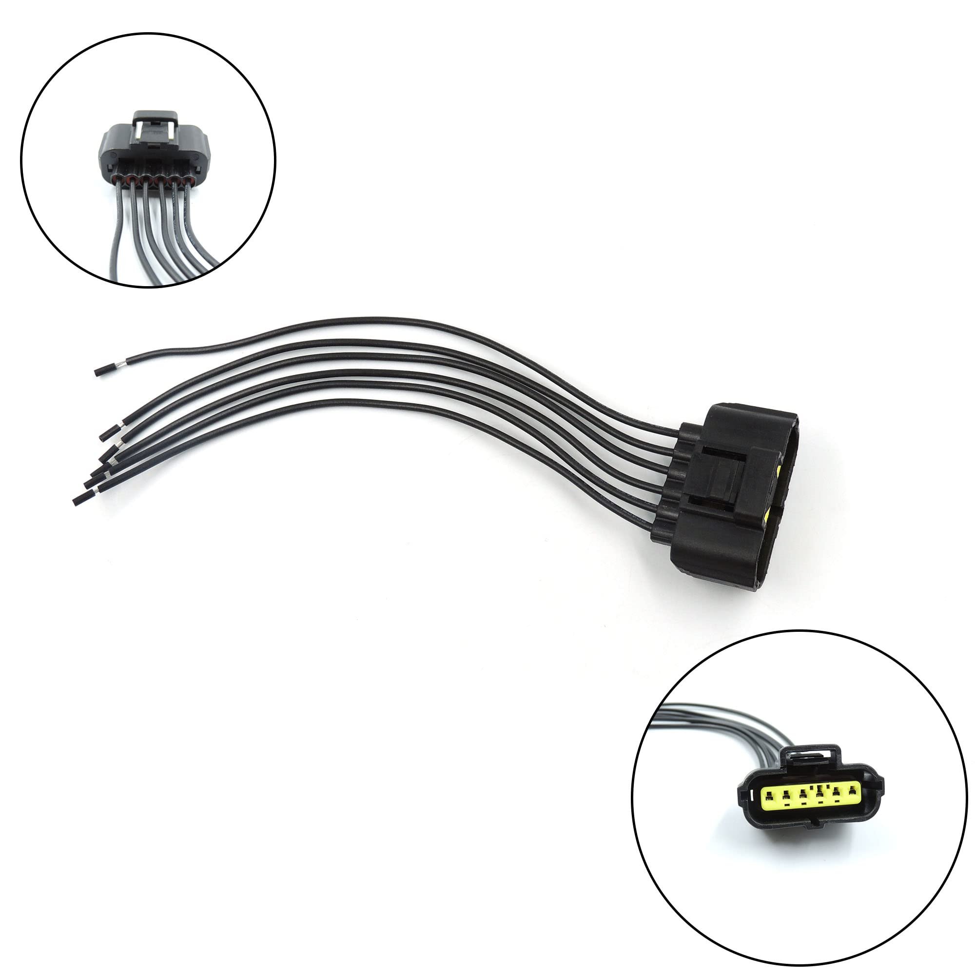 MAF Sensor Connector Harness Compatible for Ford F-250 F-350 Escape Focus Lincoln Aviator 6 Pigtail Replace 1U2Z14S411AA