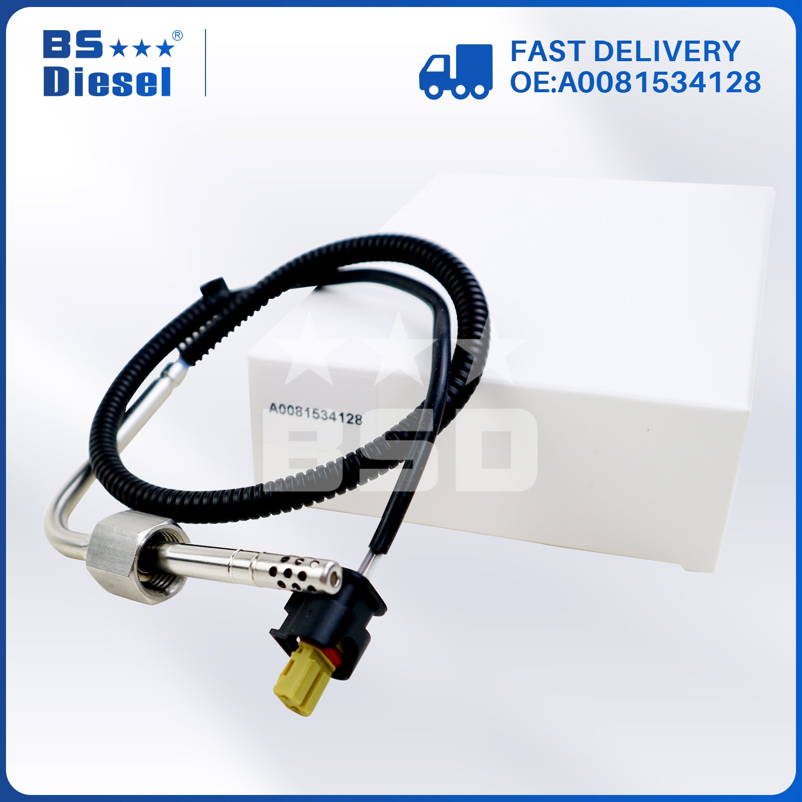 Brand New Car Sensors Exhaust Gas Temperature EGT Sensor A0081534128 for Mercedes Benz E W212
