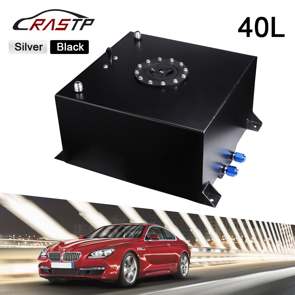 40L Aluminum Fuel Surge tank With Sensor Foam Inside With Cap Fuel Cell Tank 40L