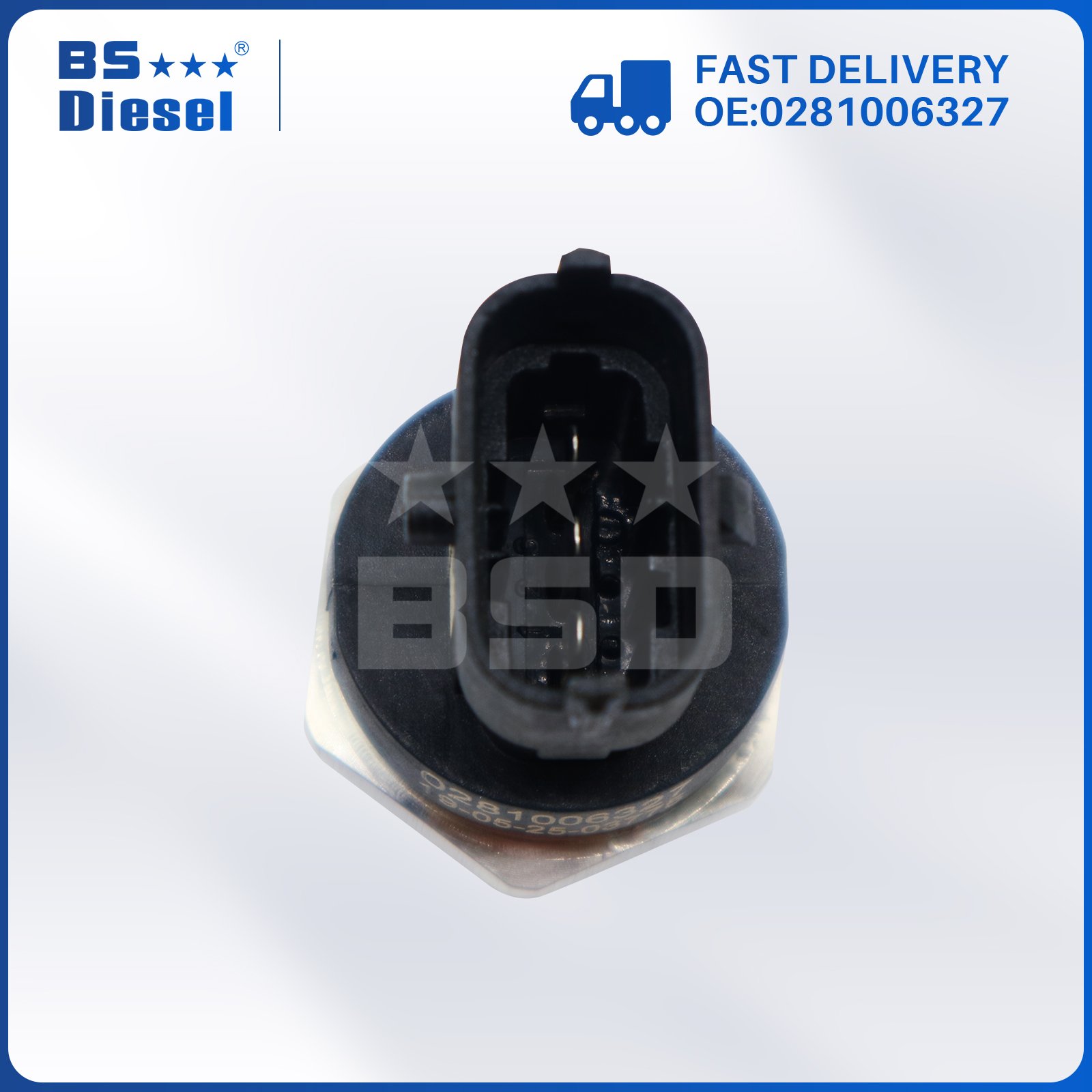 High Durability Common Fuel Rail Pressure Sensor 0281006150 0281006327 for 07-12 Dodge Ram 2500 3500 Diesel 6.7L Cummins