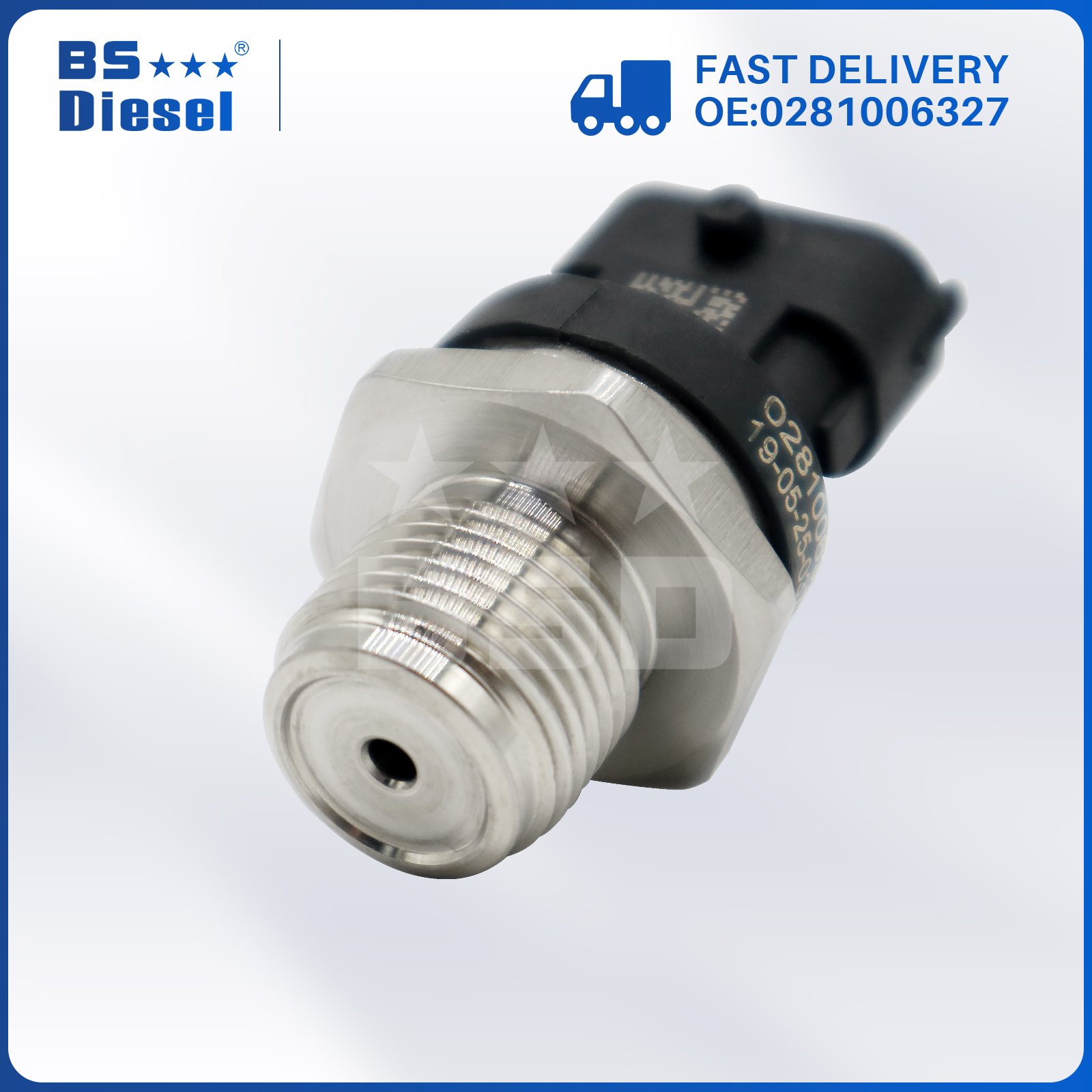 High Durability Common Fuel Rail Pressure Sensor 0281006150 0281006327 for 07-12 Dodge Ram 2500 3500 Diesel 6.7L Cummins