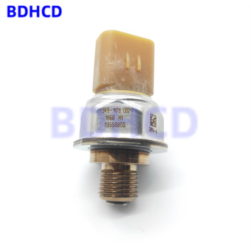 BDHCD Spare Part 349-1178 7PP4-4 Fuel Rail Pressure Sensor 349-1178 7PP4-4 Auto Parts for Caterpillar Excavator C6.4 C6.6 Engine
