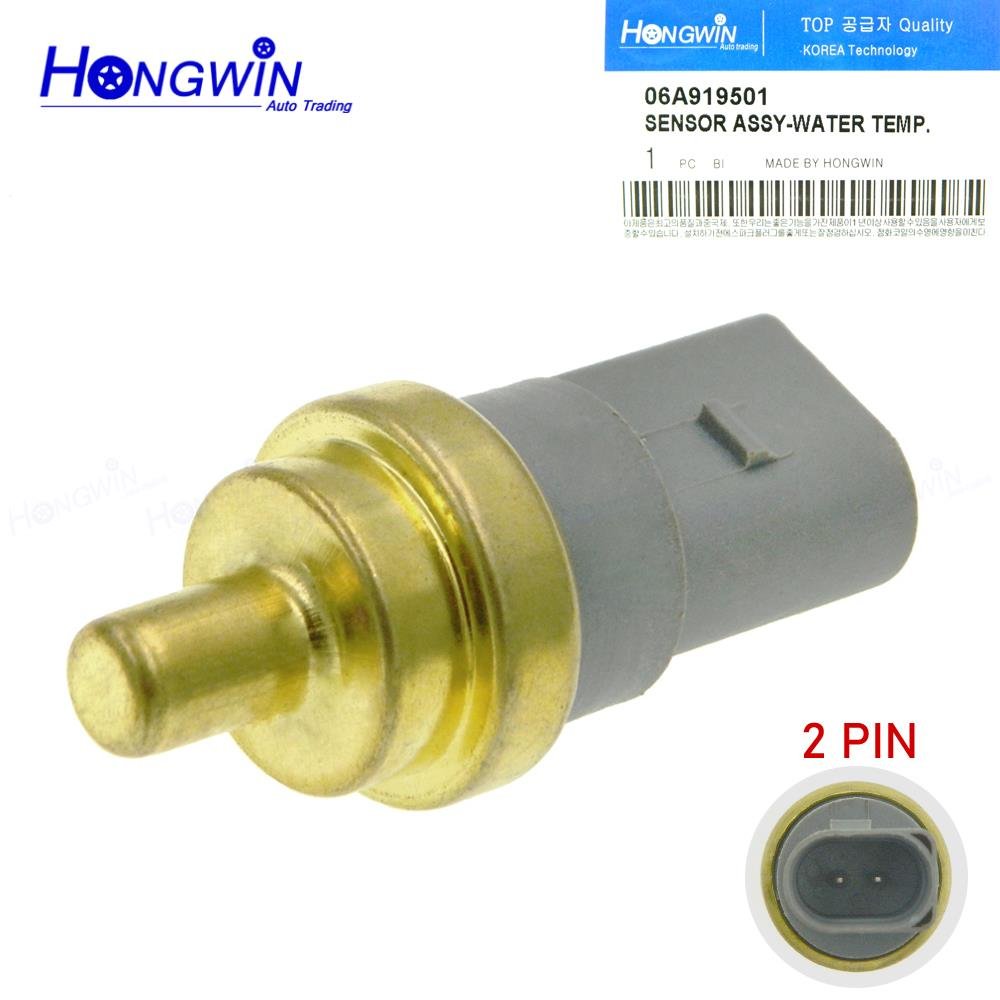 06A919501A, 06A919501 2-Pin Coolant Water Temperature Sensor For Skoda Fabia Audi A3 A4 A5 A6 A8 Q3 Q5 Q7 TT Jetta Golf