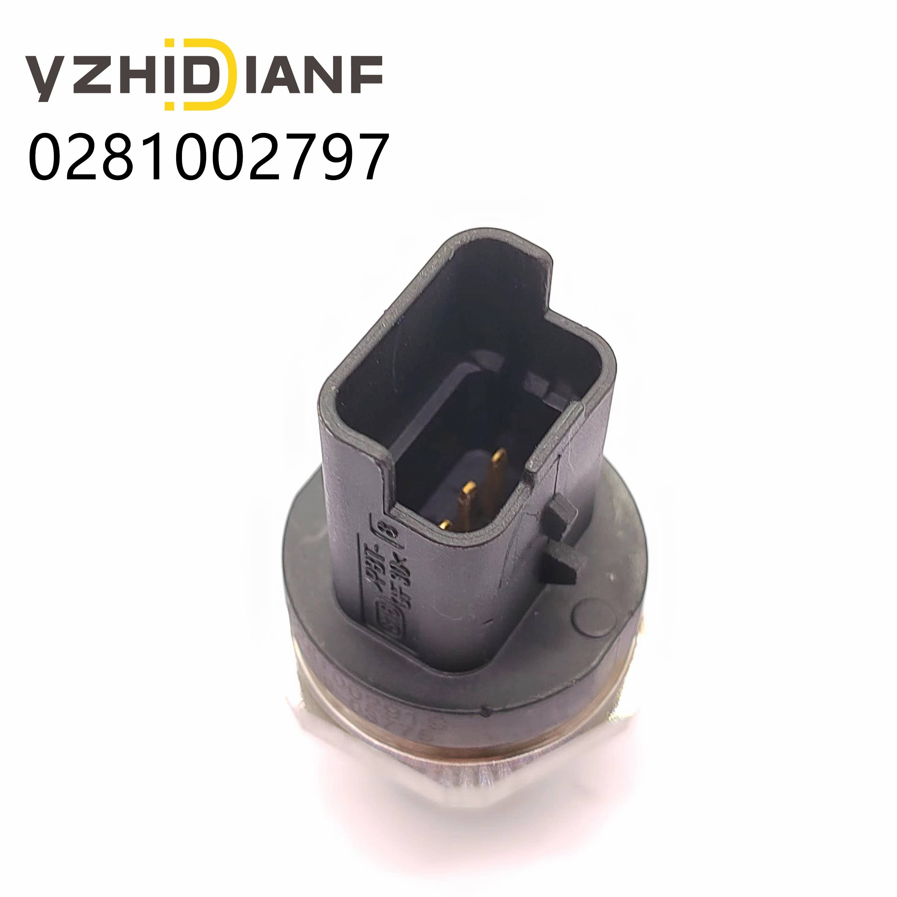 Factory Price Auto Part High Quality Fuel Rail Pressure Sensor 0281002797 for Peugeot 206 306 307 406 607 806 807