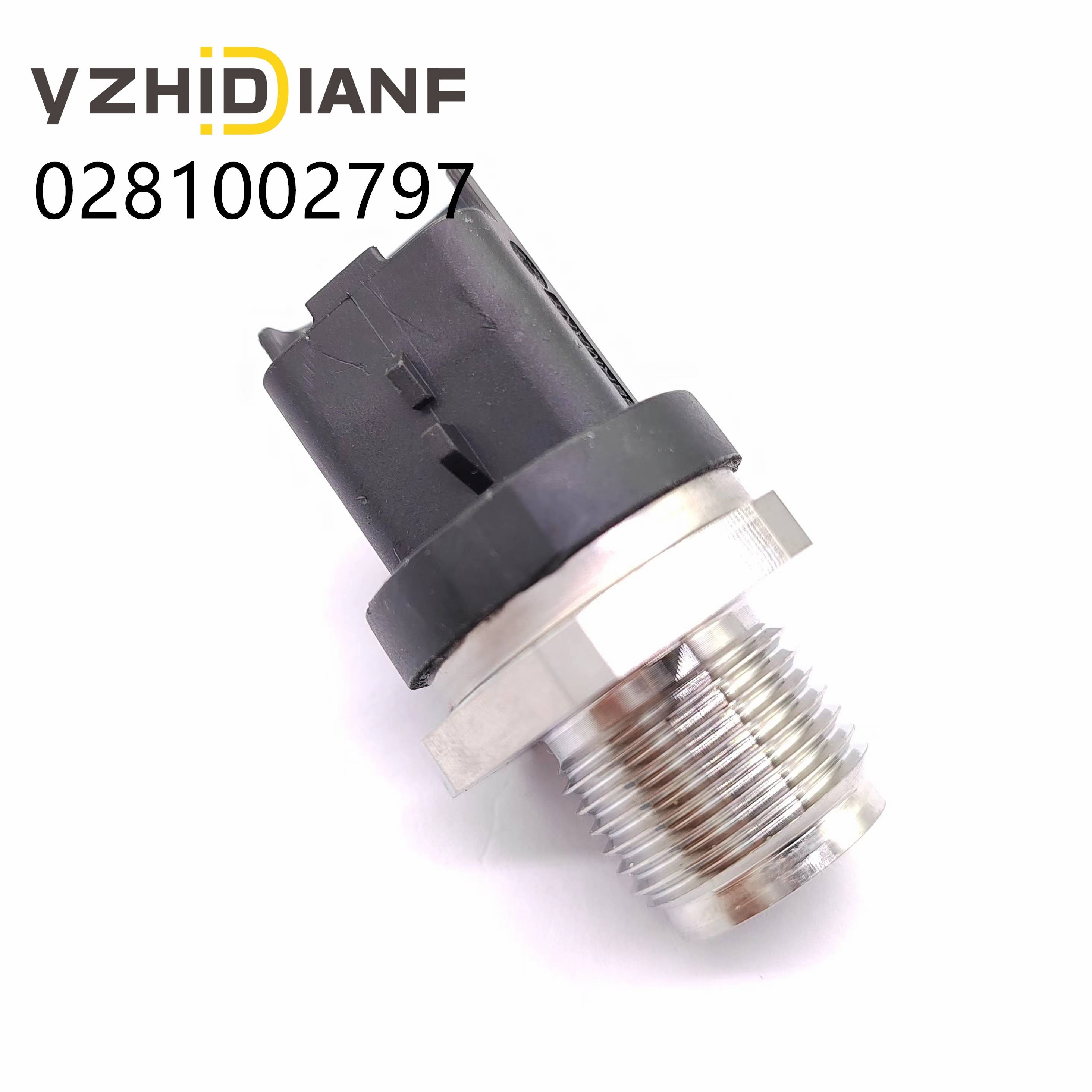 Factory Price Auto Part High Quality Fuel Rail Pressure Sensor 0281002797 for Peugeot 206 306 307 406 607 806 807