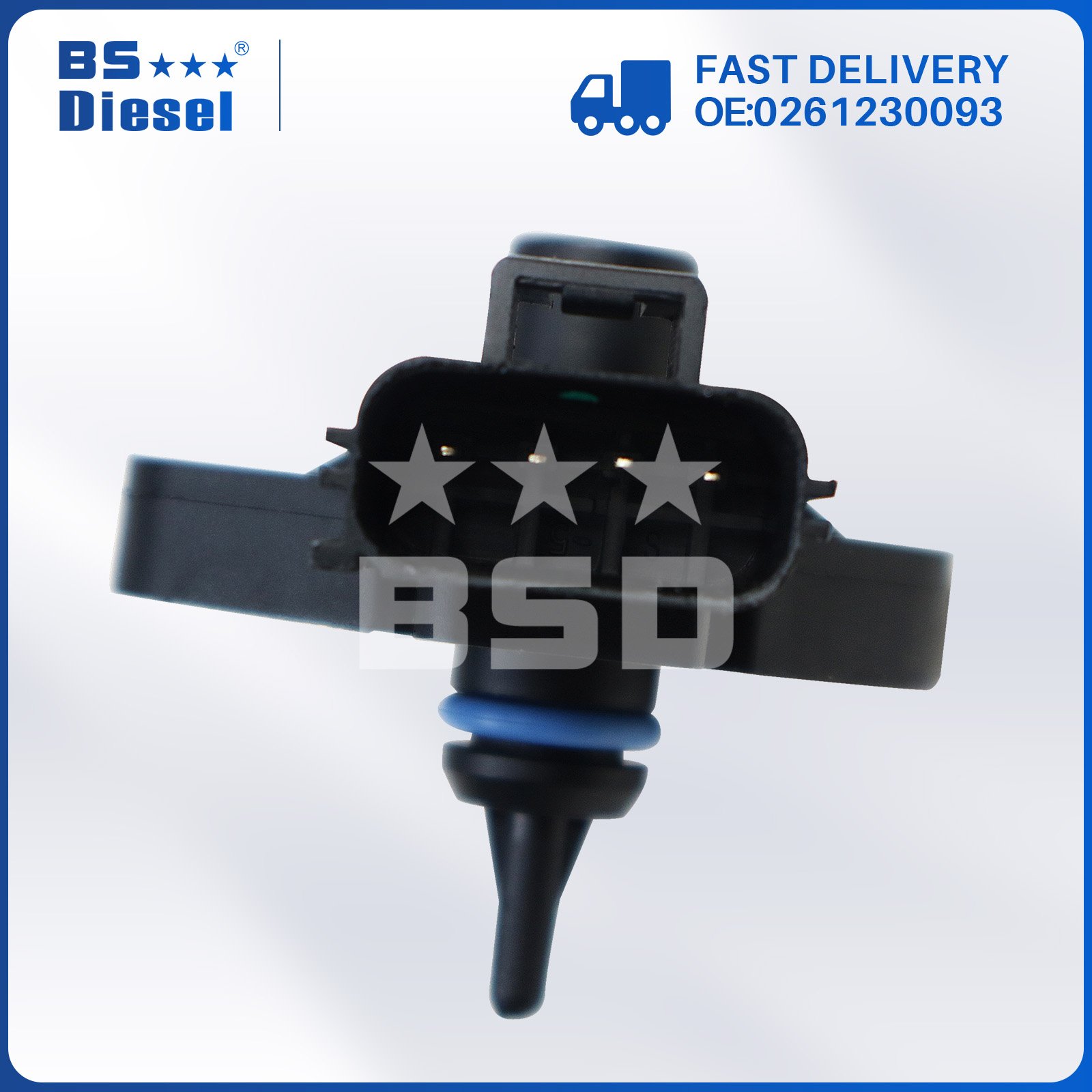 Factory Supply Car Sensors Manifold Absolute Pressure Sensor 0261230093 MAP Sensor for Ford F150 F350