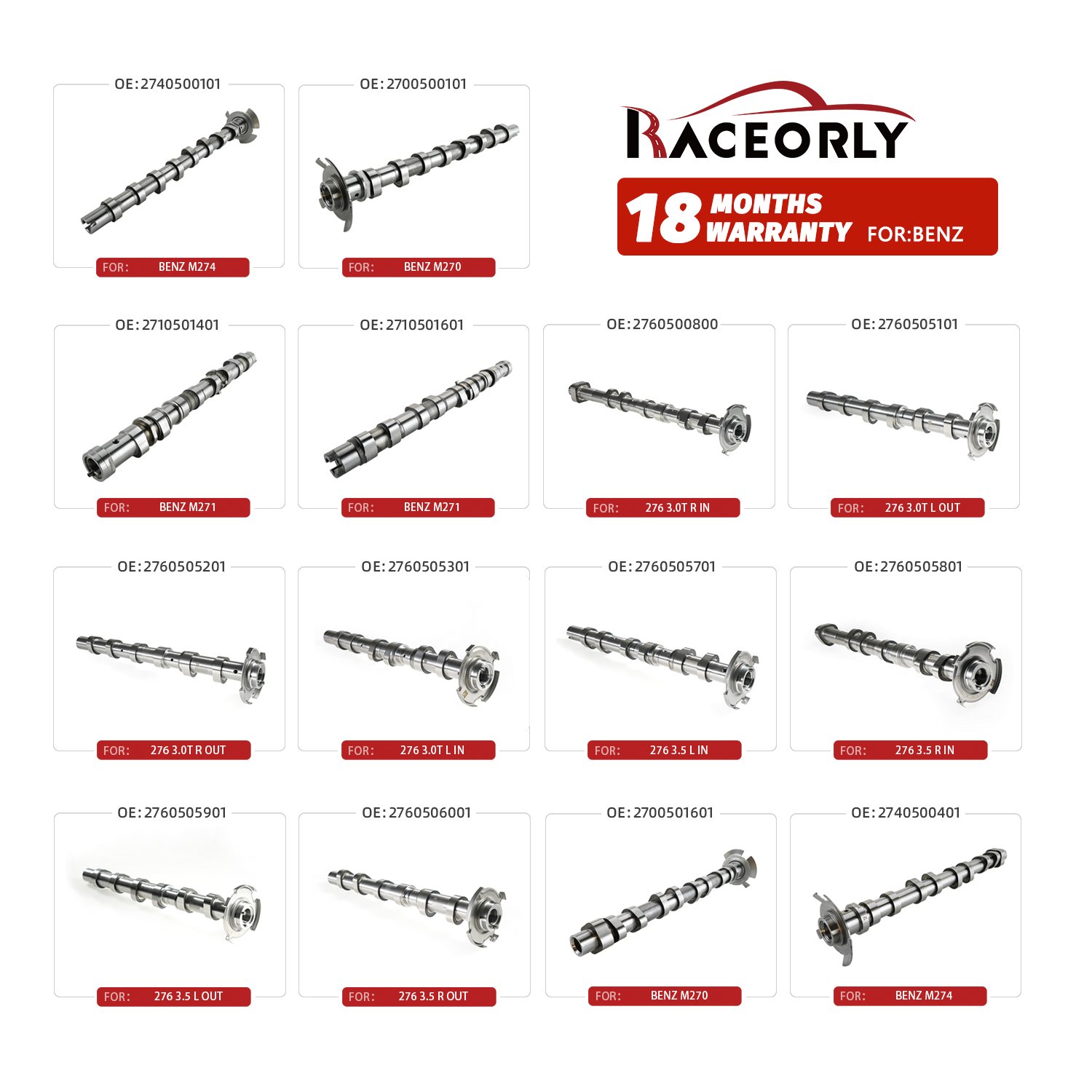 Stock High Quality Camshafts and Bearing Bushes Custom Engine Camshaft for audi A4L A5 Q52.0T 06H109022BJ 06H109022BG