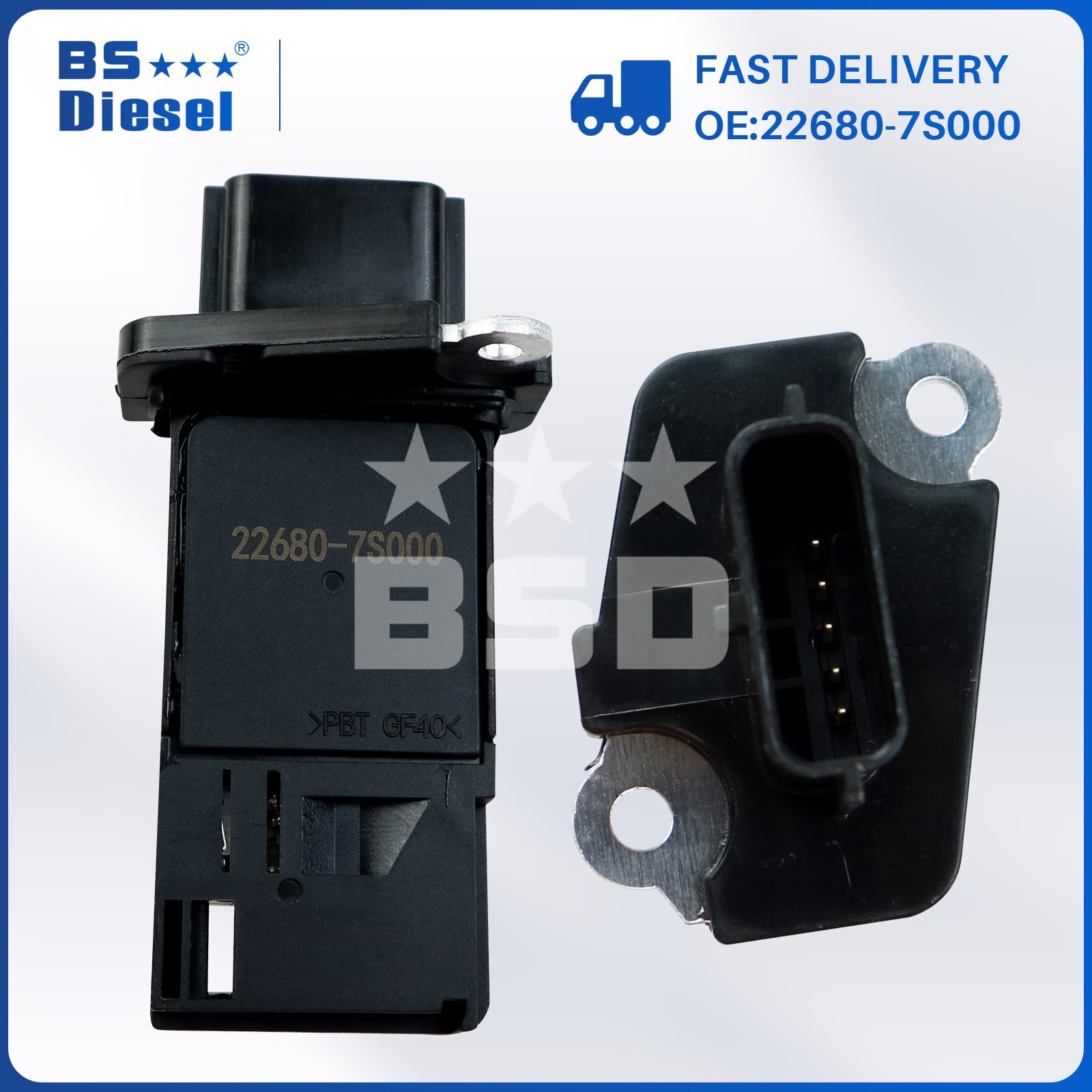 Car Engine Spare Parts MAF Sensor AFH70M-38 Auto Sensors Mass Air Flow Meter Sensor 22680-7S000 for Nissan Parts