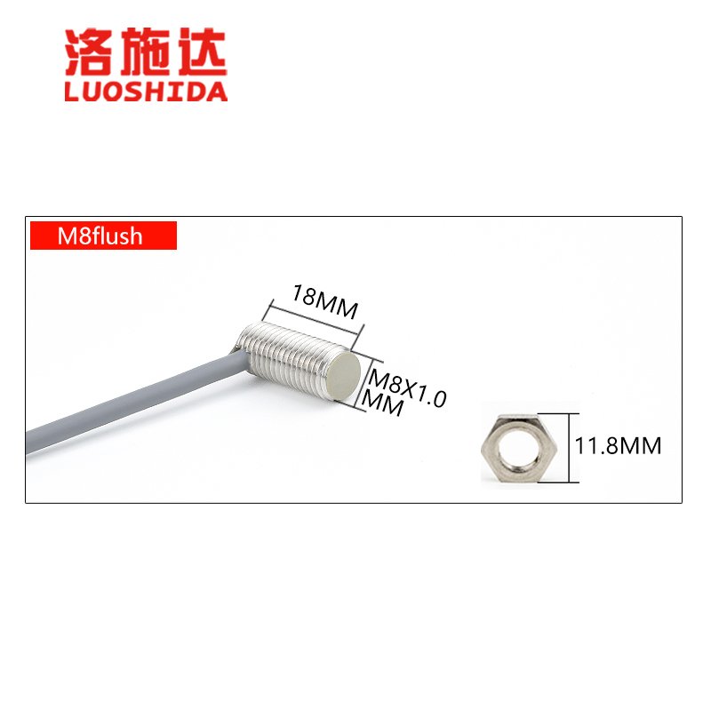 Special Y Type D 6.5 M8 3 Wires High Quality Stainless Cylindrical Light Body PNP Magnetic Inductive Proximity sensor