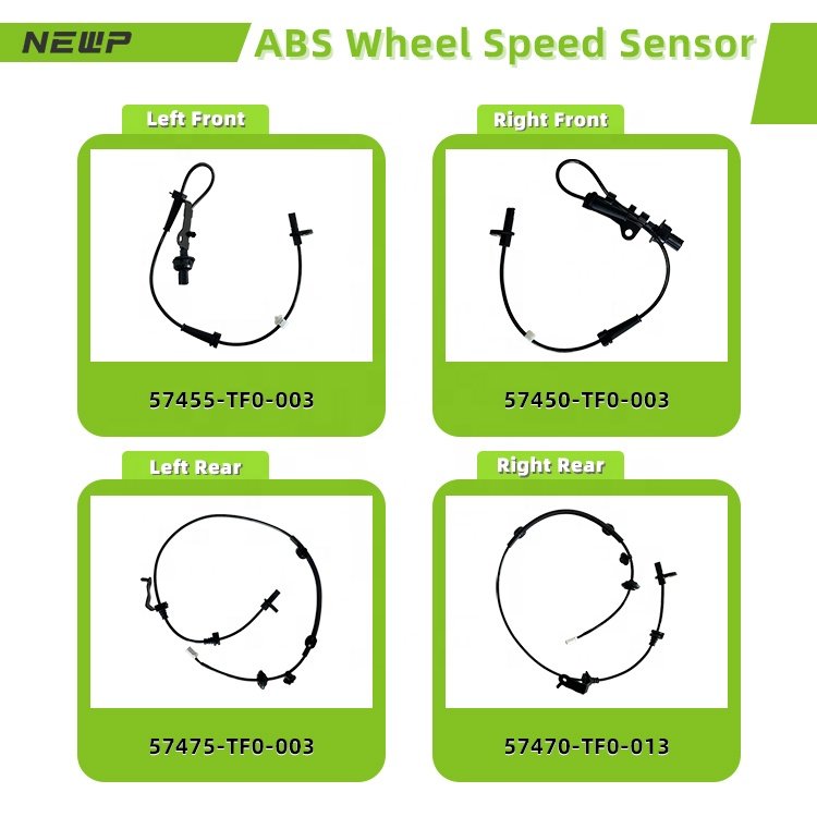 NEWP Auto ABS Wheel Speed Sensor 57450-TF0-003 Assembly Right Front for Honda Insight Fit GP5 Hybrid 2009-2015