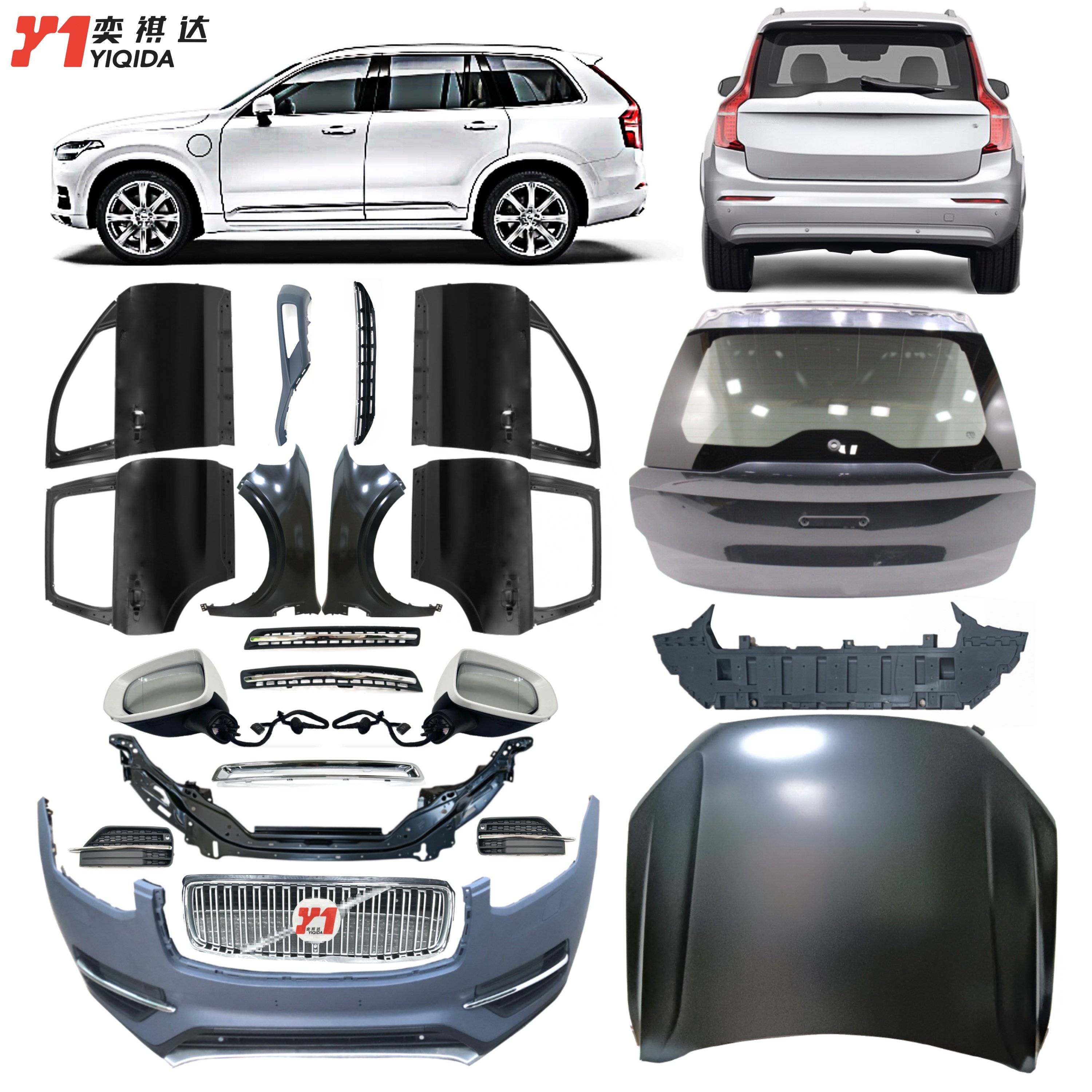 YIQIDA Car Parts for European Car Auto Engine Transmission Suspension Brake Electrical Steering Cooling Parts for Volvo XC90