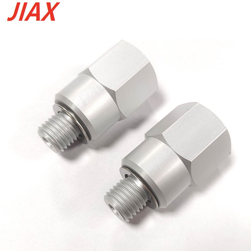 Oil Pressure Sensor Cooling Water Temperature Sensor Adapter M12 *1.5 Male to 3/8 NPT Female Aluminum Silver in Stock