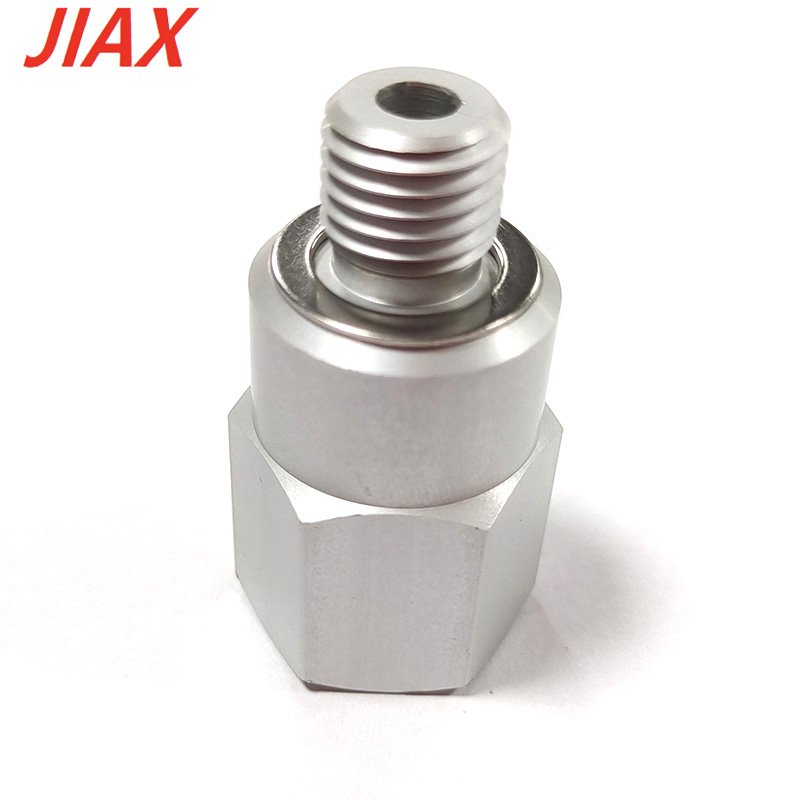 Oil Pressure Sensor Cooling Water Temperature Sensor Adapter M12 *1.5 Male to 3/8 NPT Female Aluminum Silver in Stock
