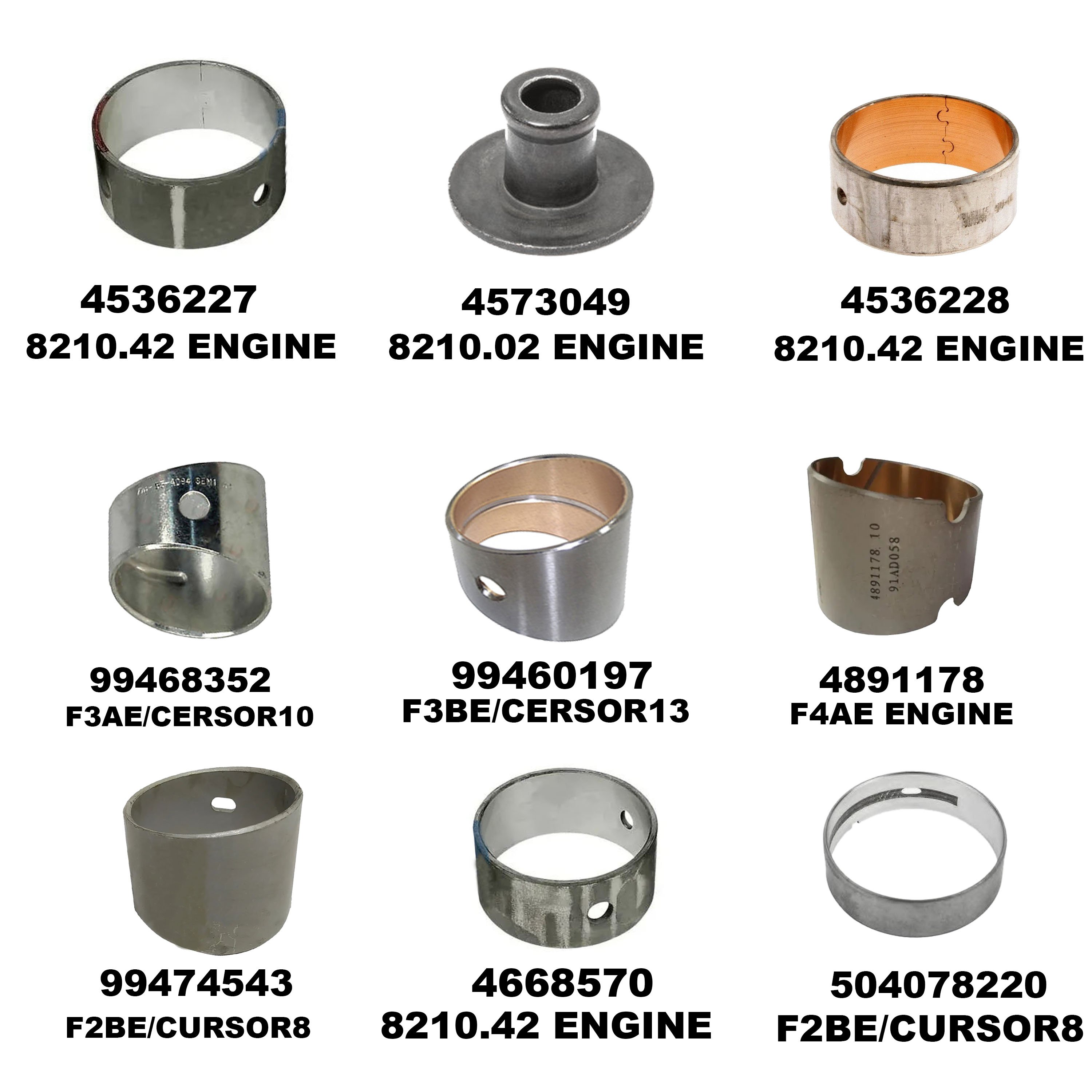 504078222 Camshaft Bushes Bearing Kit for IVECO Cursor 13
